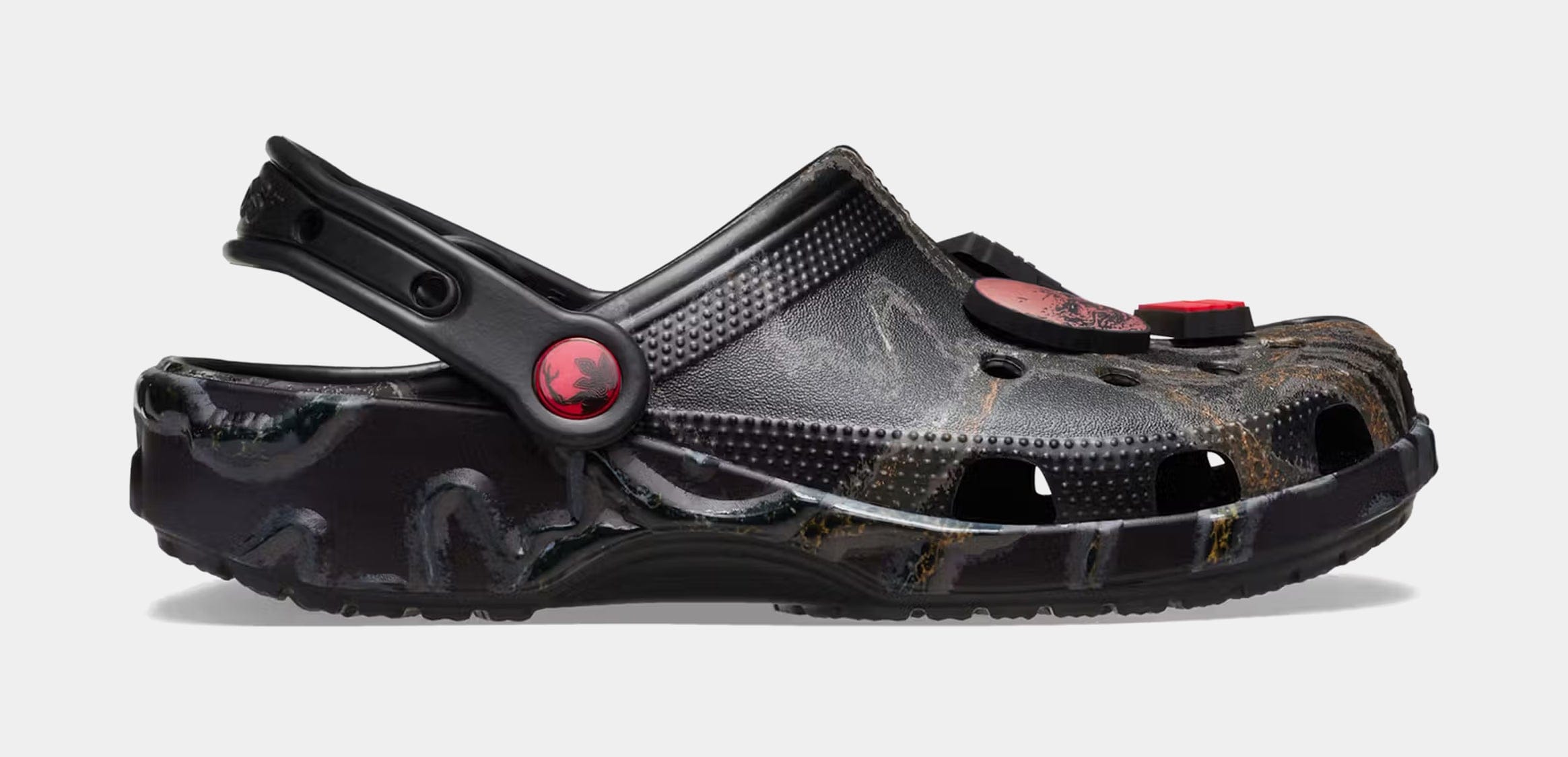 CROCS Stranger Things Classic Clog Mens Sandals (Black/Red)
