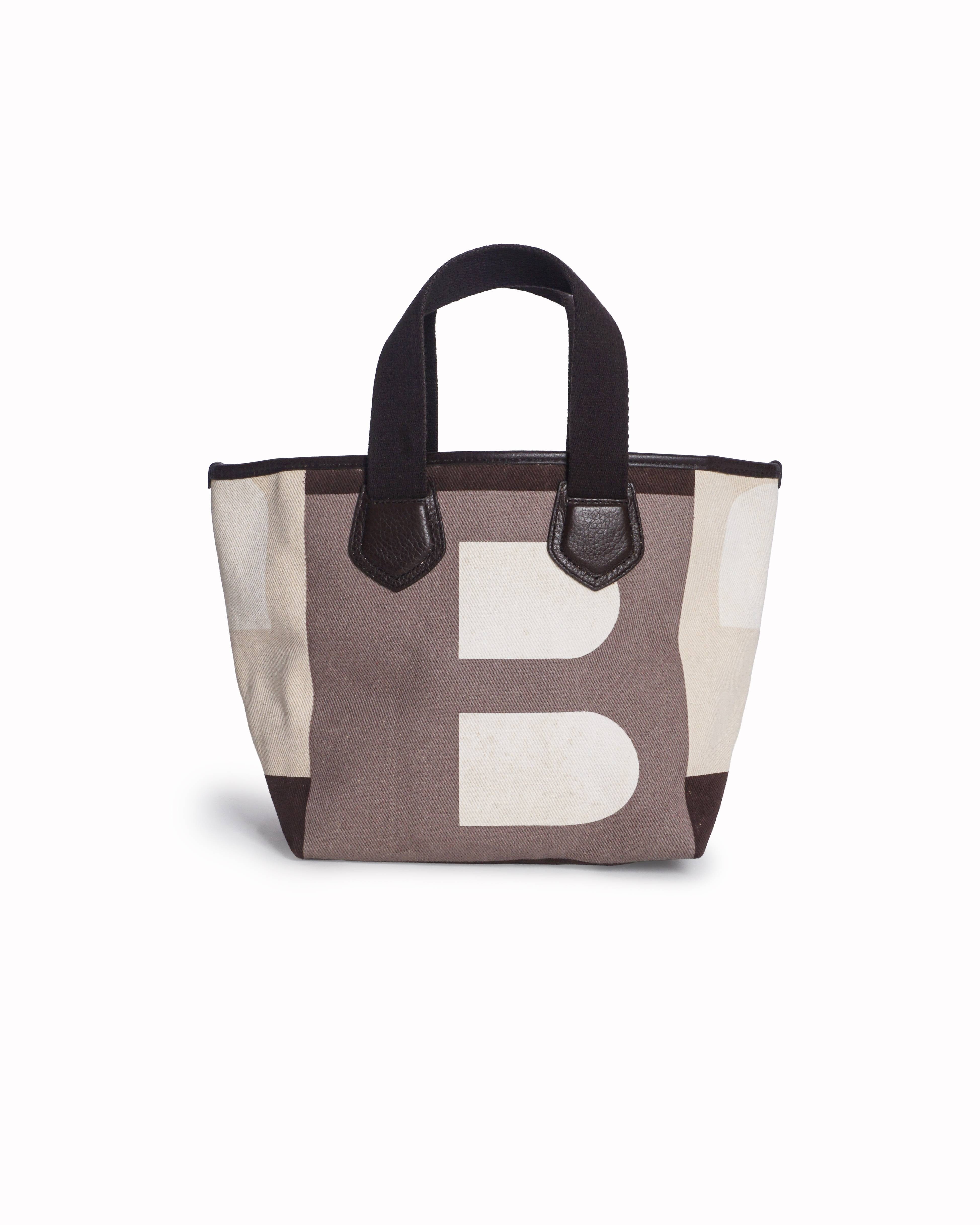 Bally Canvas Color - Block Tote Bag