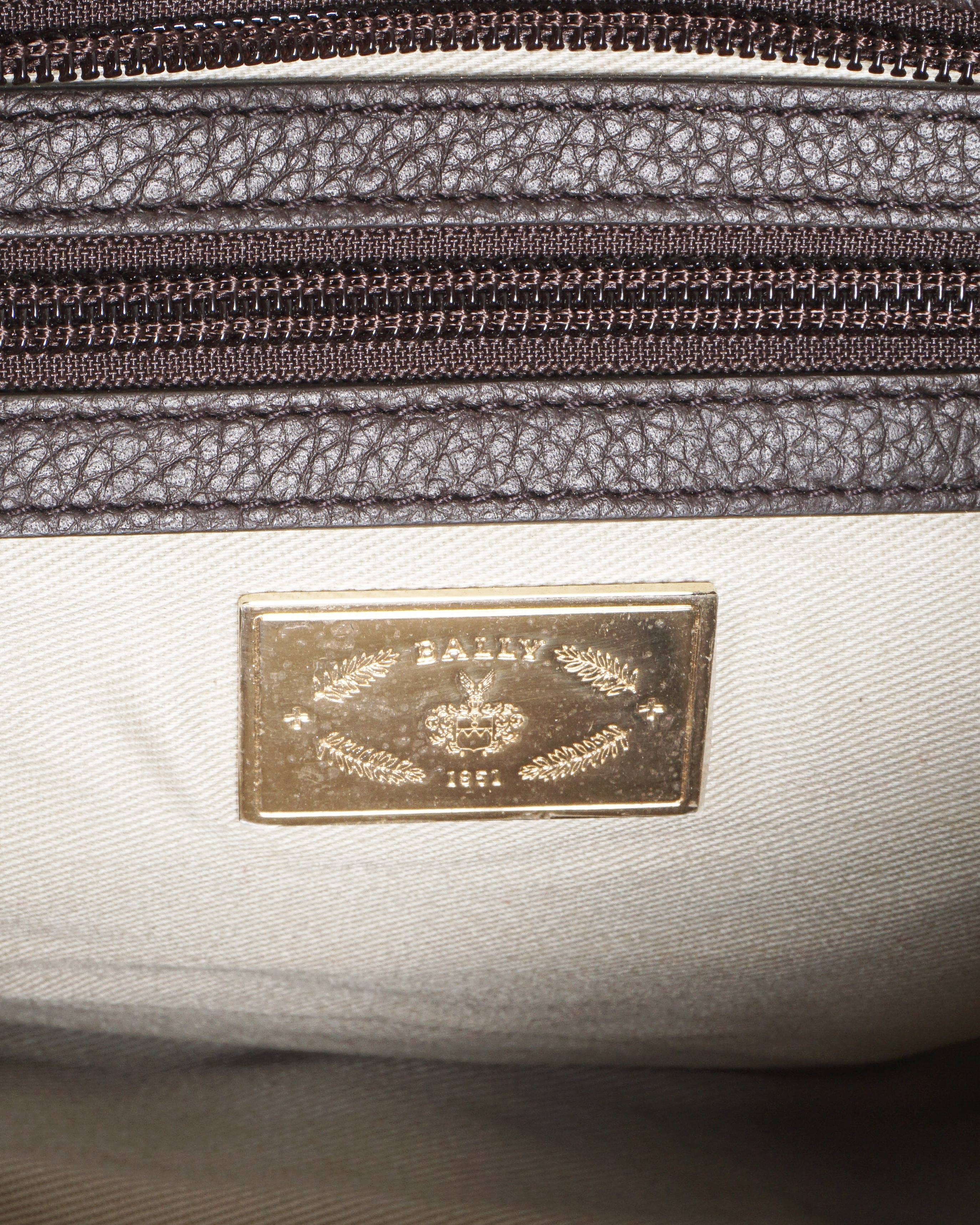 Bally Canvas Color - Block Tote Bag