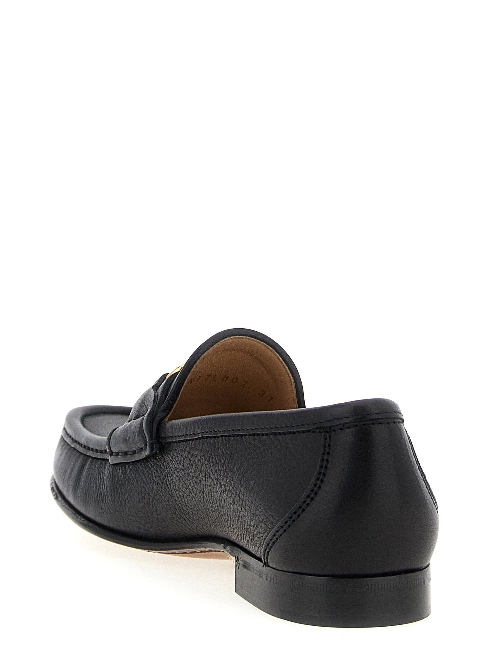 Valentino Garavani Buffalo Leather Loafer — Black