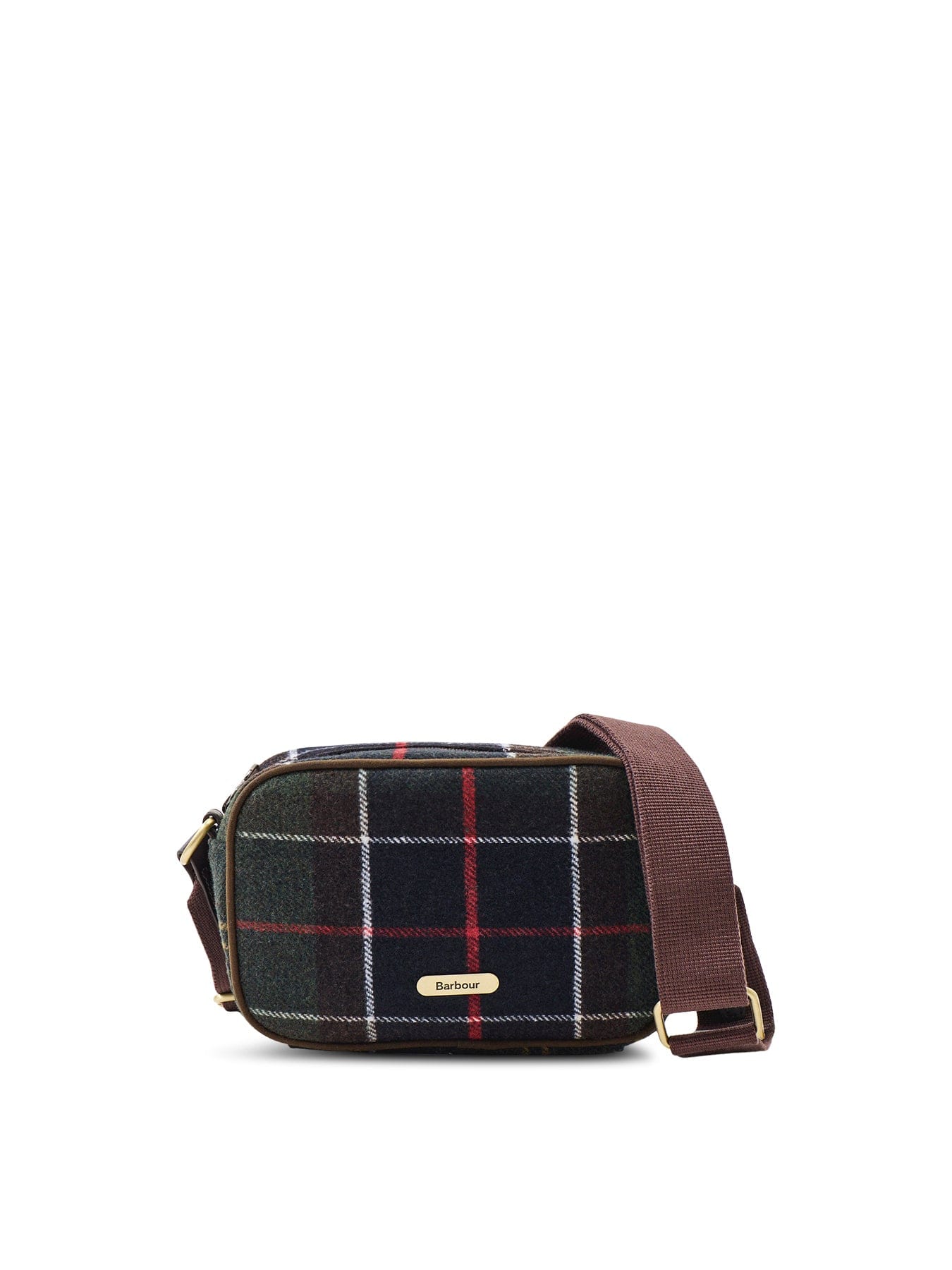 Barbour Contin Tartan Mini Crossbody Bag Green