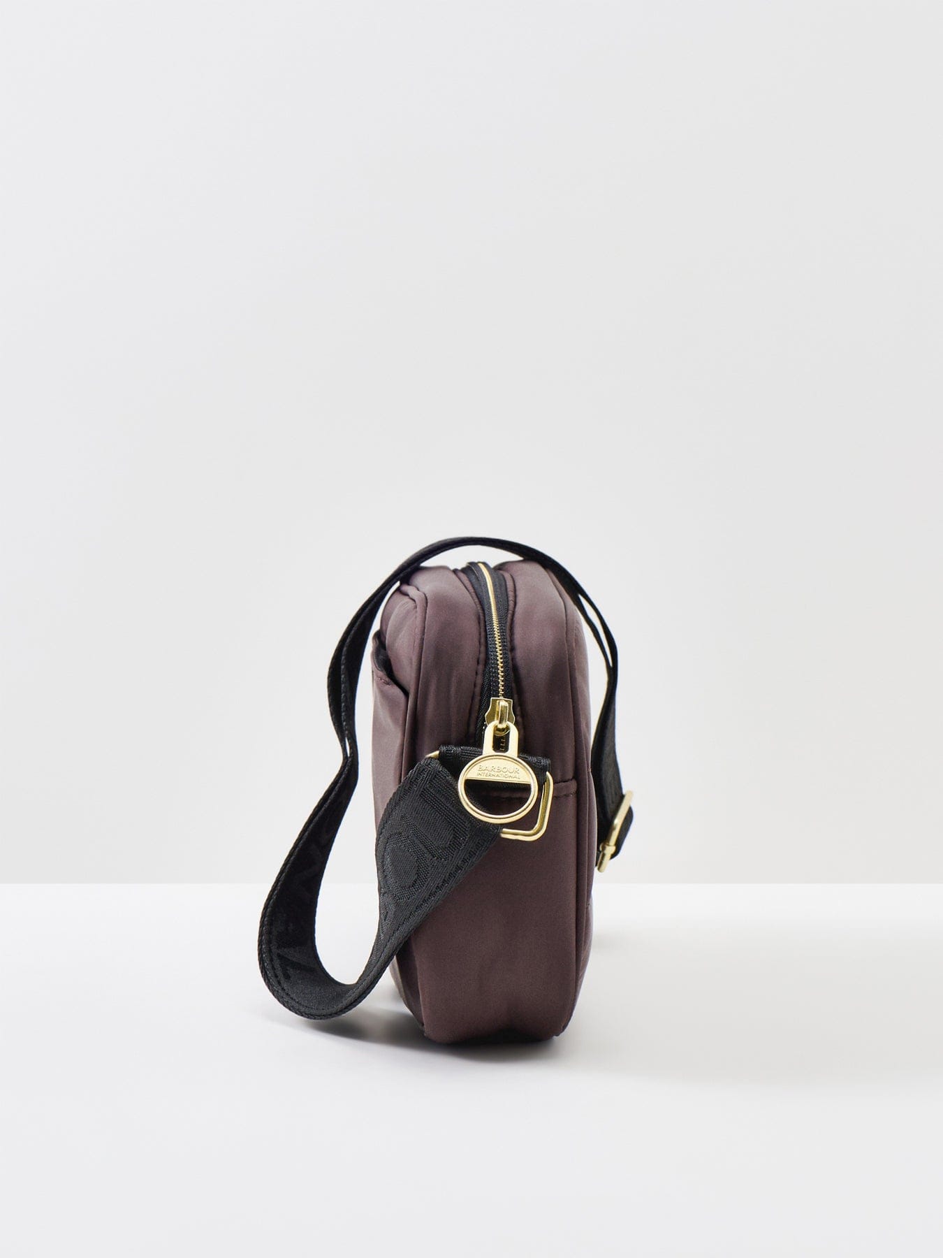 Barbour Monaco Baffle Quilted Crossbody Bag Truffle