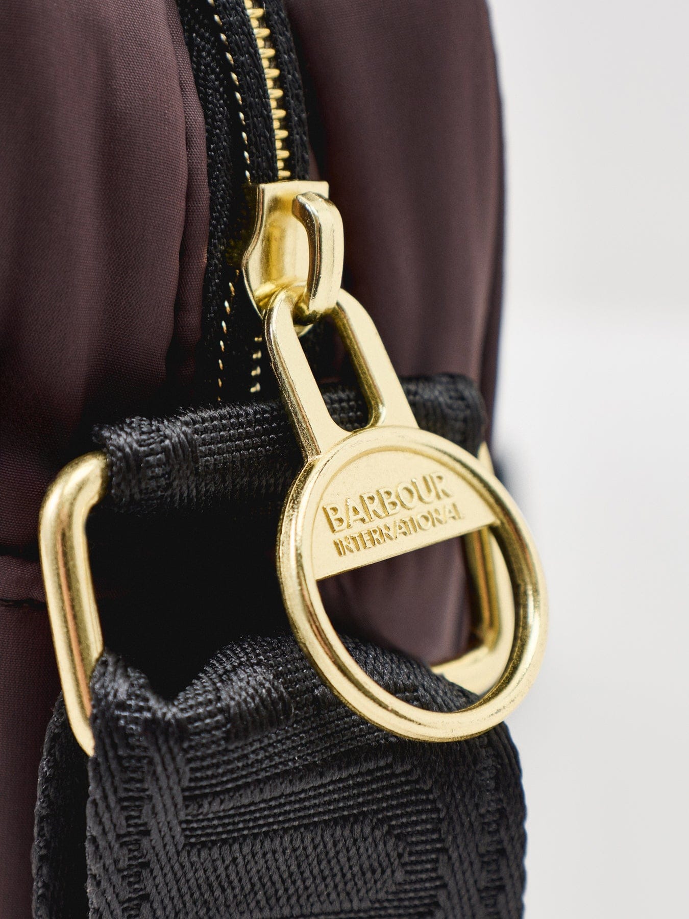 Barbour Monaco Baffle Quilted Crossbody Bag Truffle