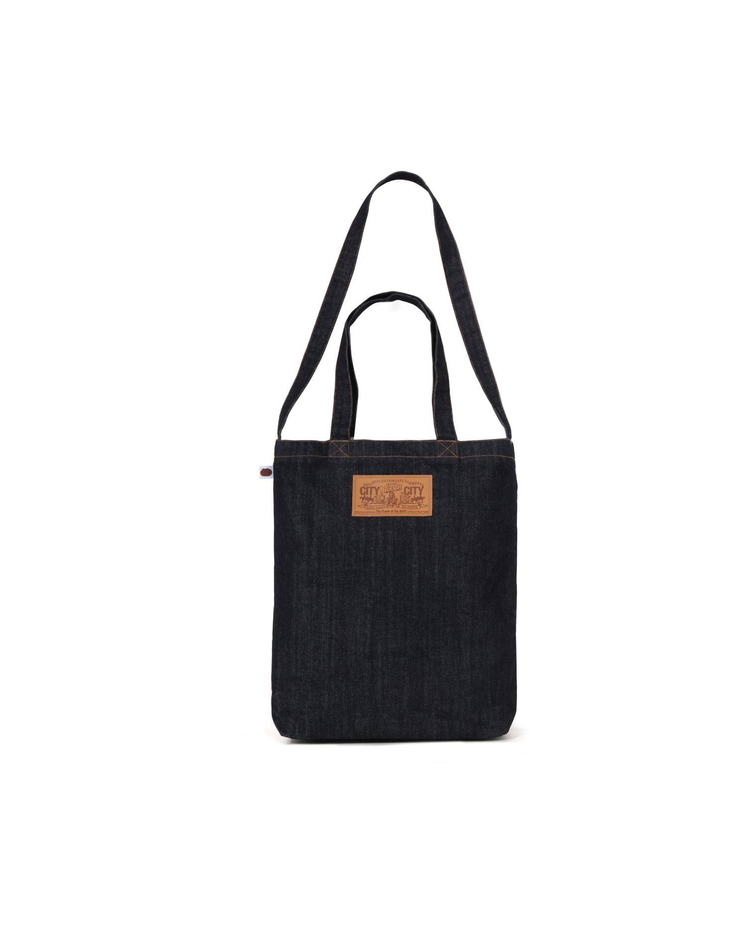 A Bathing APE Ape Head Denim 2Way Tote Bag