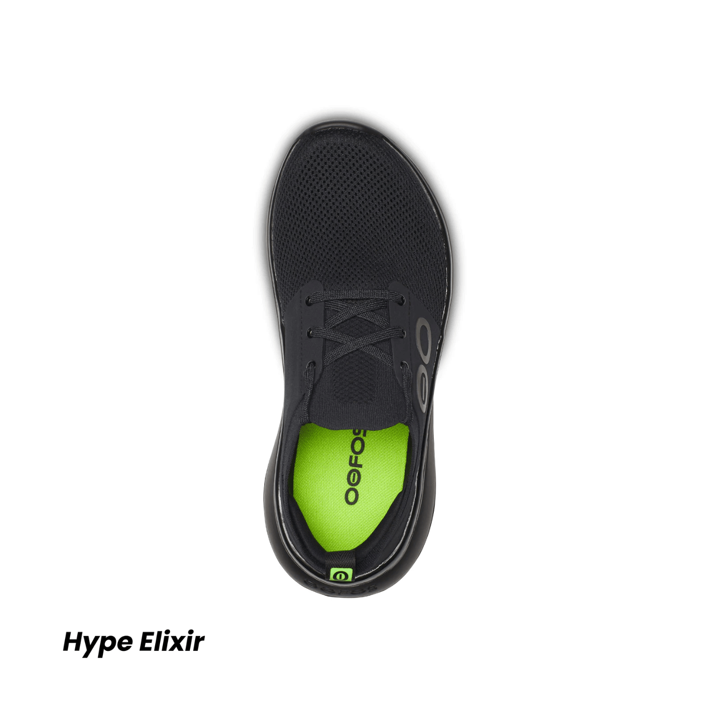Oofos Stride Women's Lace - Up Shoe Black