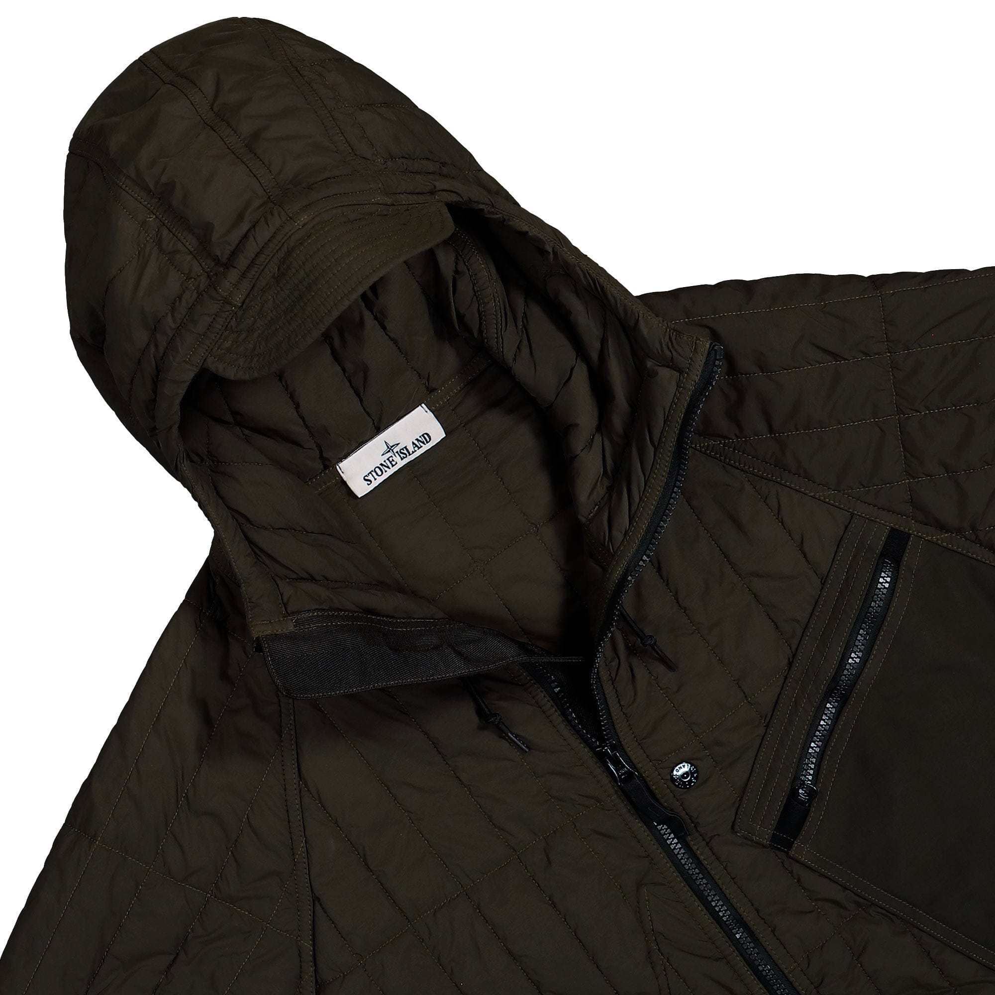 Stone Island Ultralight Nylon Quilted - TC Padded Hooded Jacket W Anti Drop