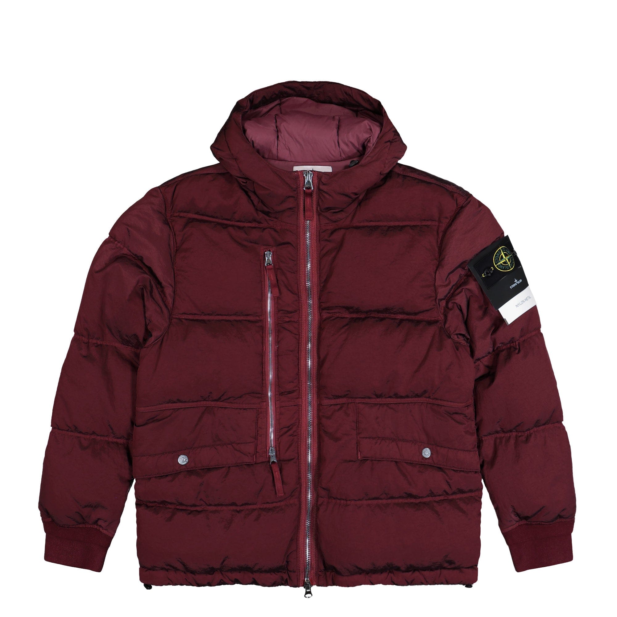 Stone Island Down Jacket With Anti - Drop And Nylon Metal