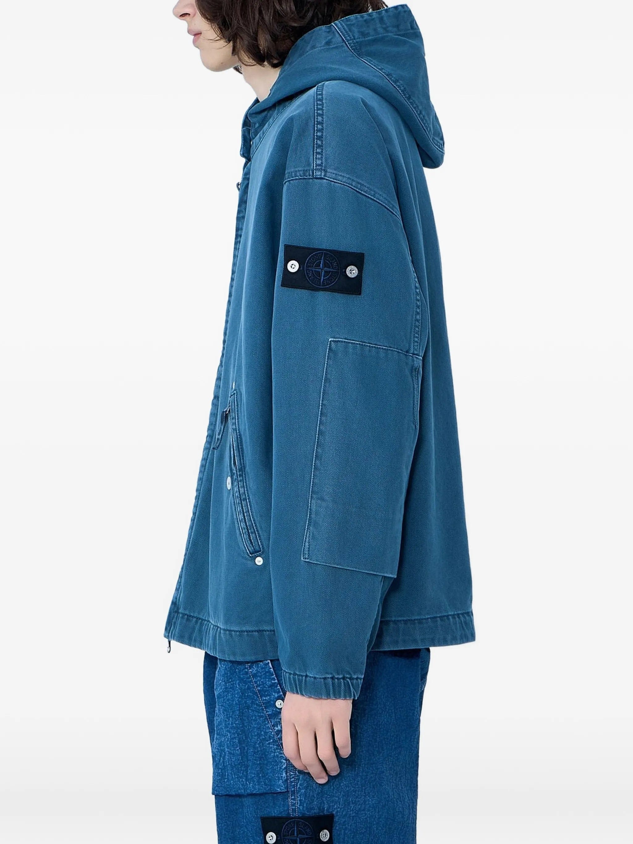 Stone Island hooded zip - up jacket