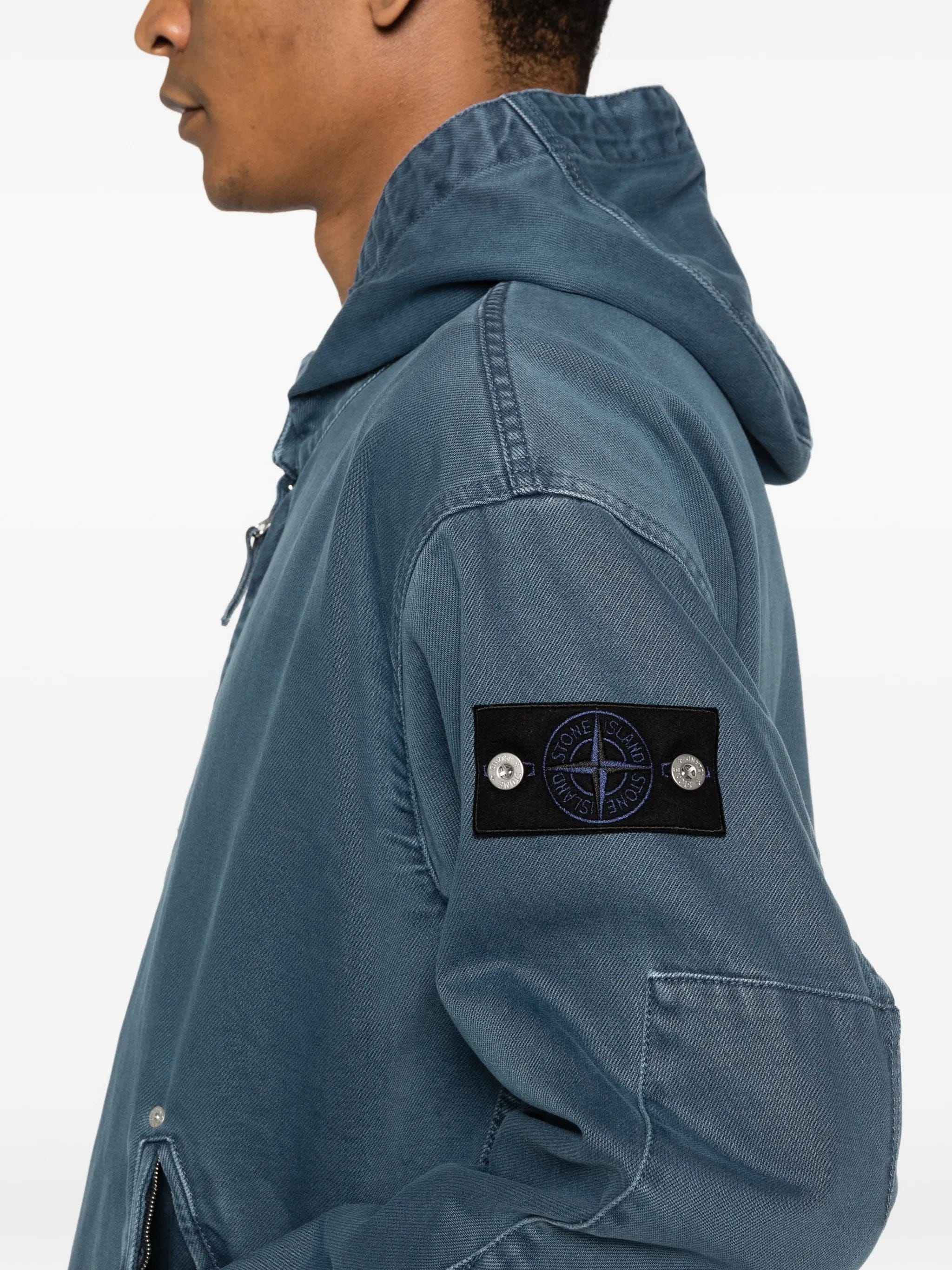 Stone Island hooded zip - up jacket