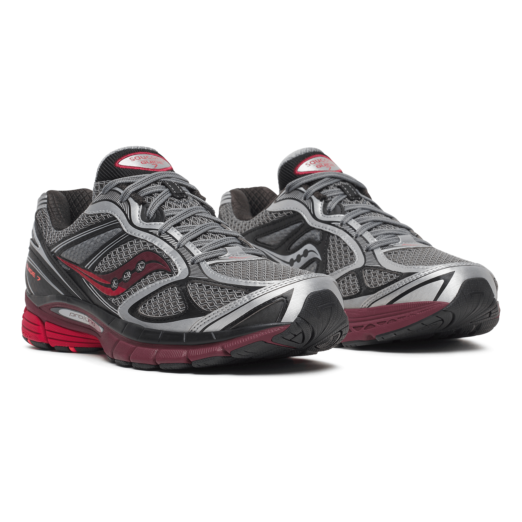 Saucony Progrid Guide 7 Silver Maroon