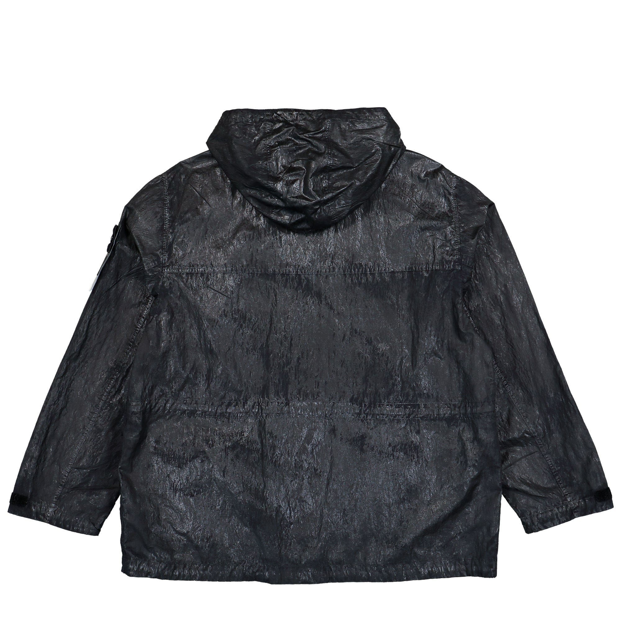 Stone Island Slick Nylon Tela - TC Hooded Jacket With Multiple Pockets