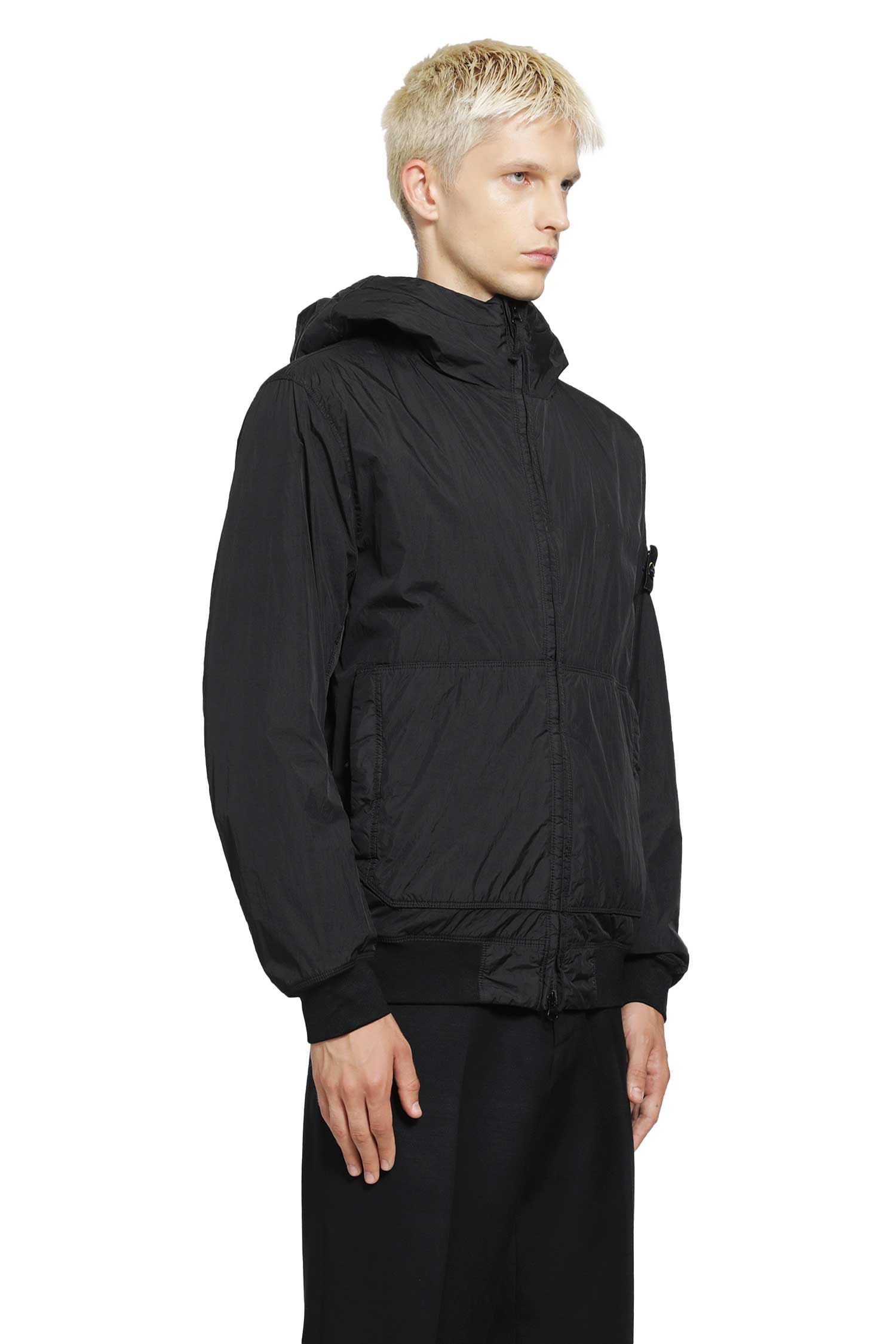 Stone Island 4100110 Crinkle Reps NY Hooded Jacket