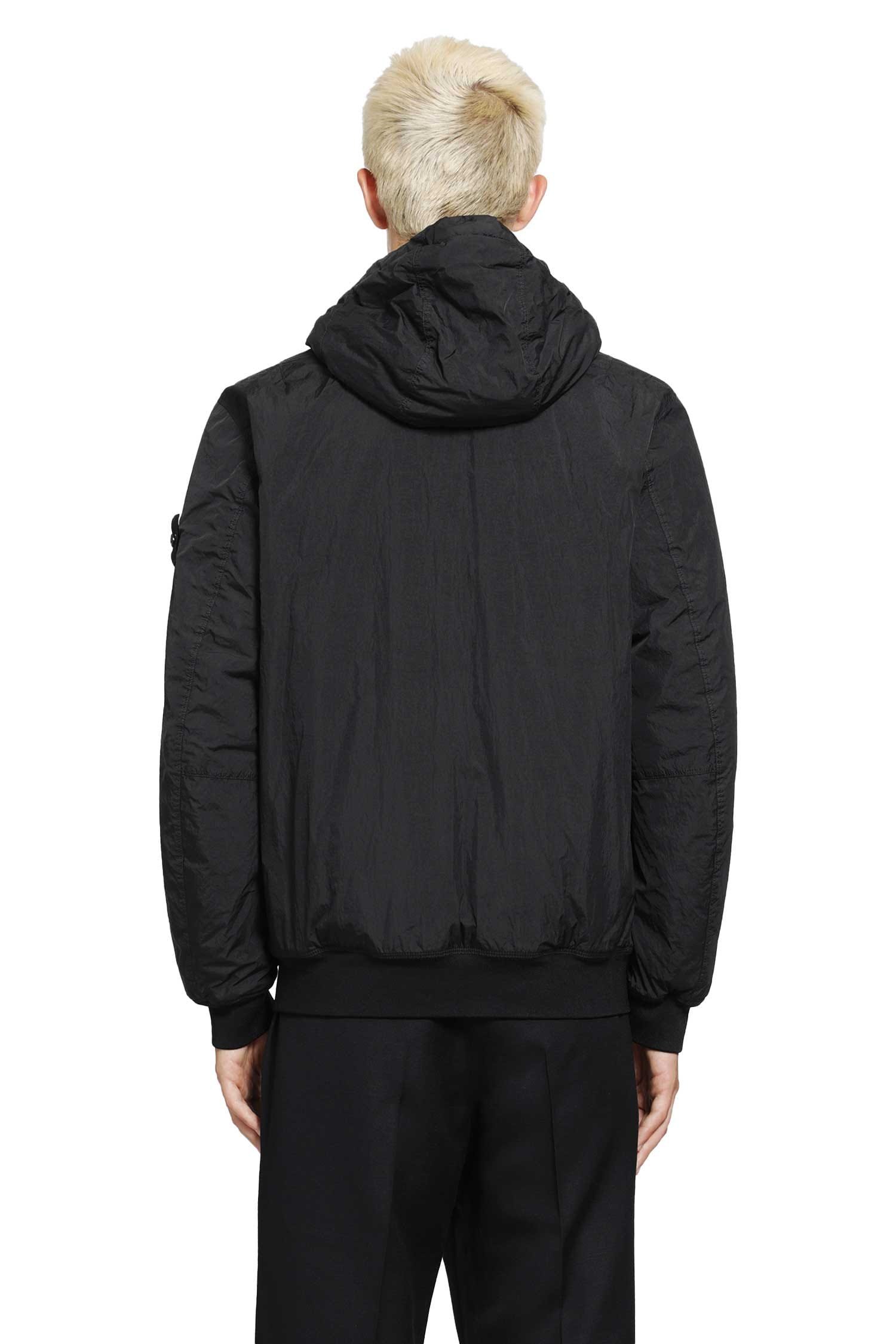 Stone Island 4100110 Crinkle Reps NY Hooded Jacket