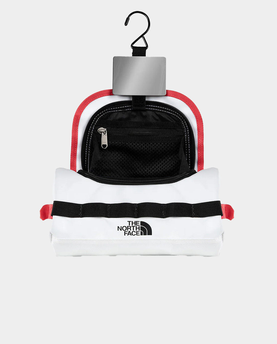 The North Face - Small Base Camp Travel Canister - White/Black/Red
