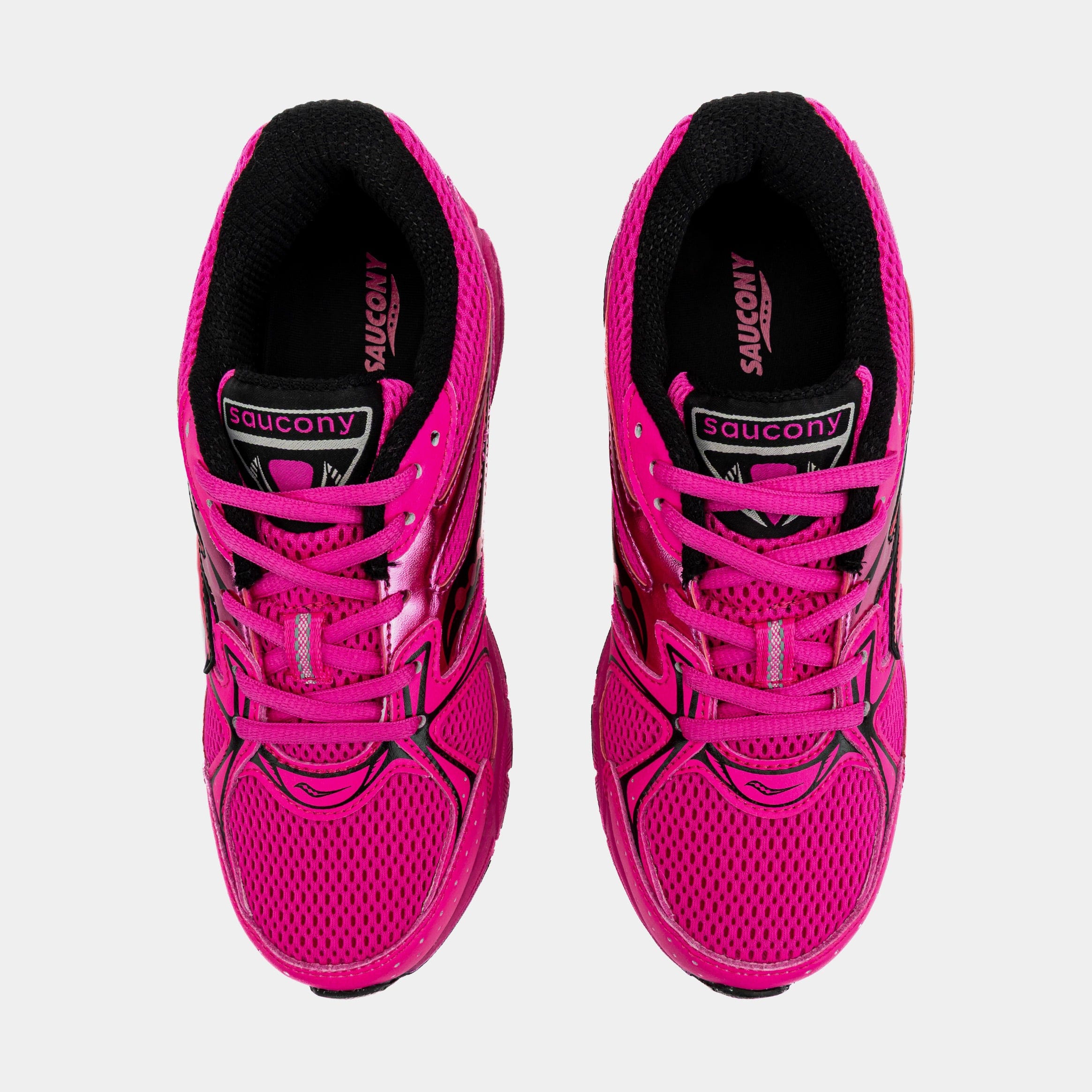 Saucony Ride Millenium Grade School Lifestyle Shoes (Pink/Black)