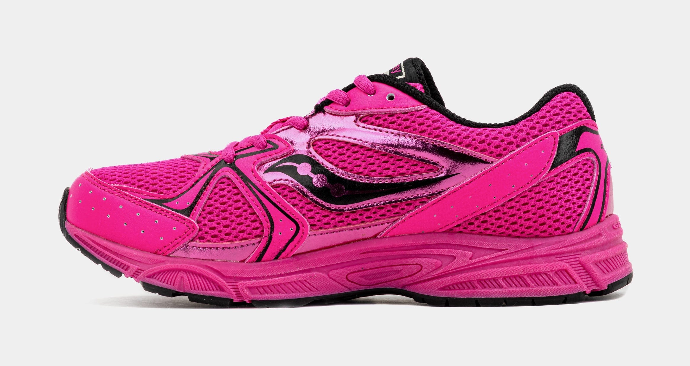 Saucony Ride Millenium Grade School Lifestyle Shoes (Pink/Black)
