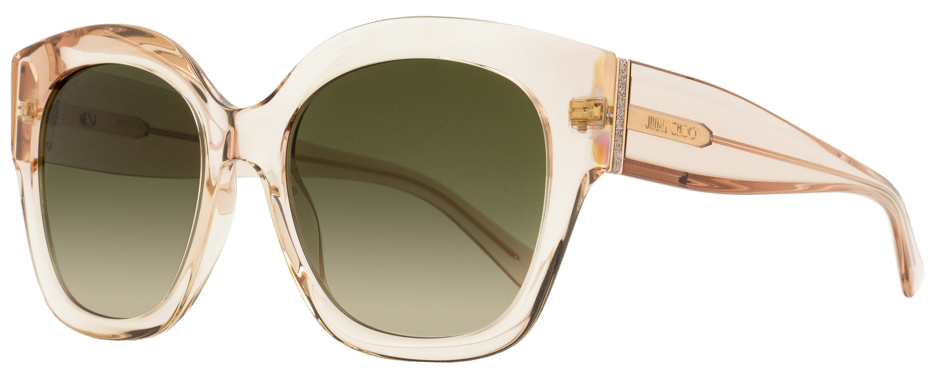 Jimmy Choo Square Sunglasses Leela FWMHA Nude 55 mm