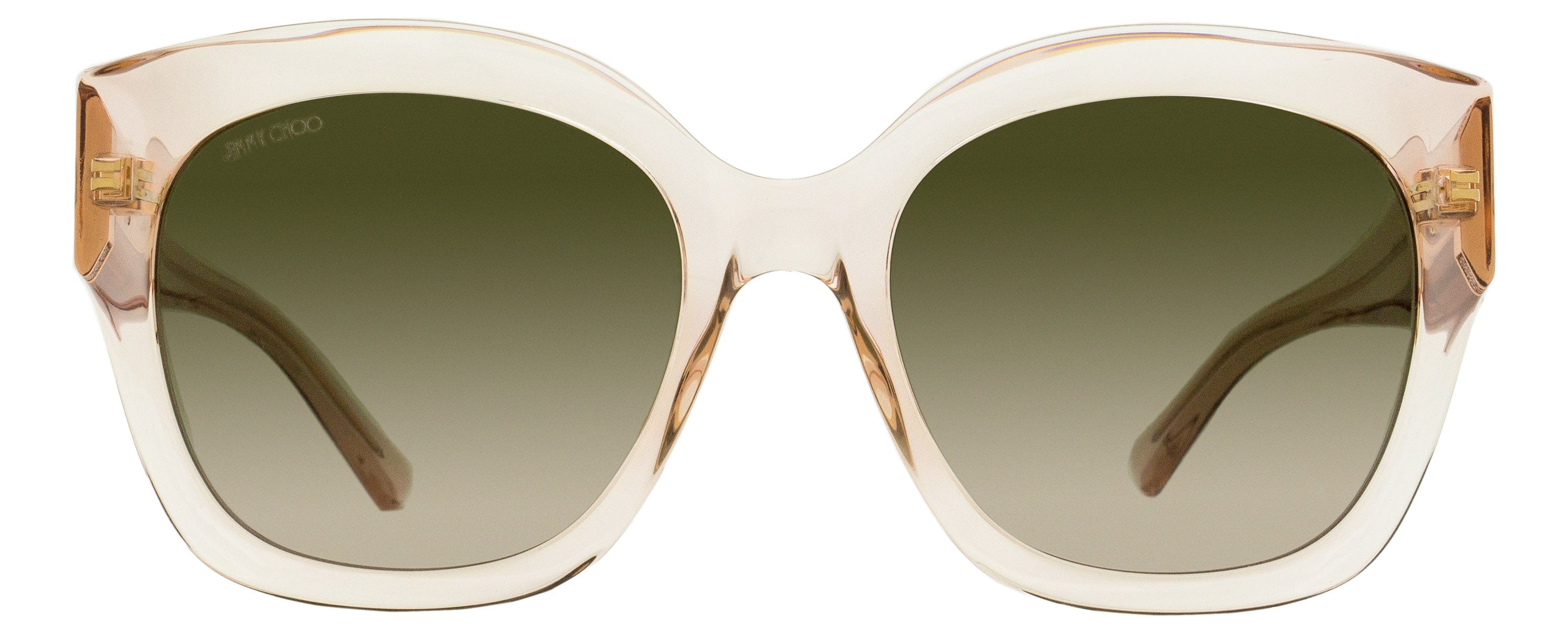 Jimmy Choo Square Sunglasses Leela FWMHA Nude 55 mm