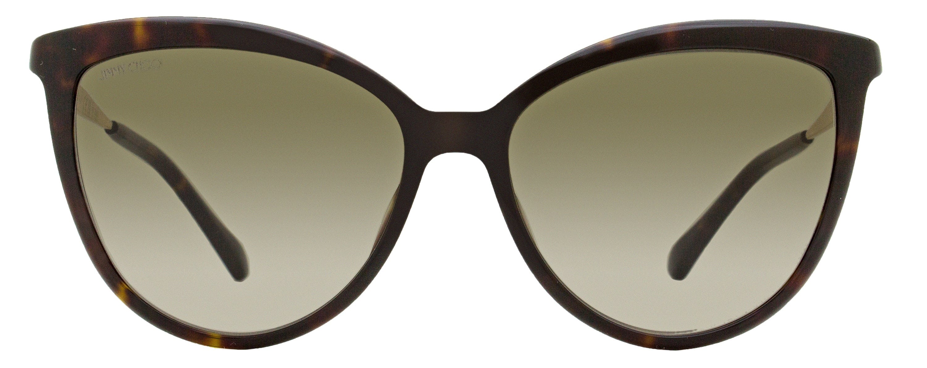 Jimmy Choo Cat Eye Sunglasses Belinda 086HA Havana/Gold 56 mm