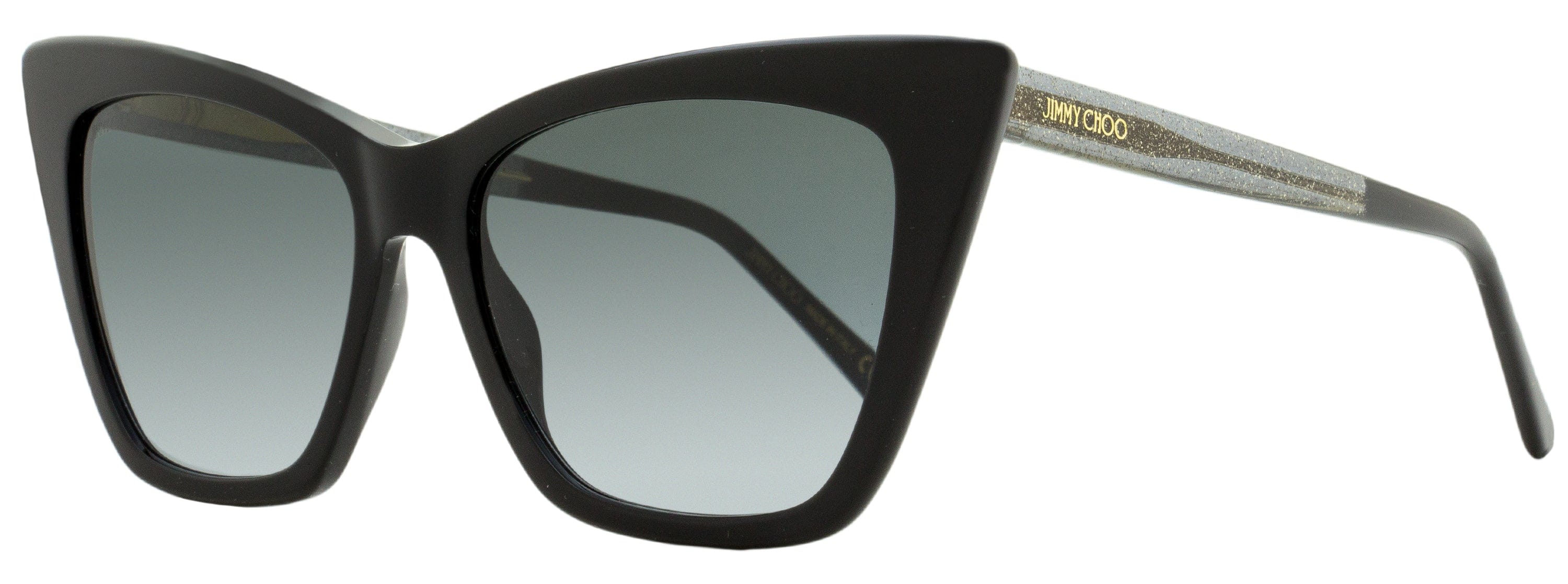 Jimmy Choo Cat Eye Sunglasses Lucine 8079O Black 55 mm