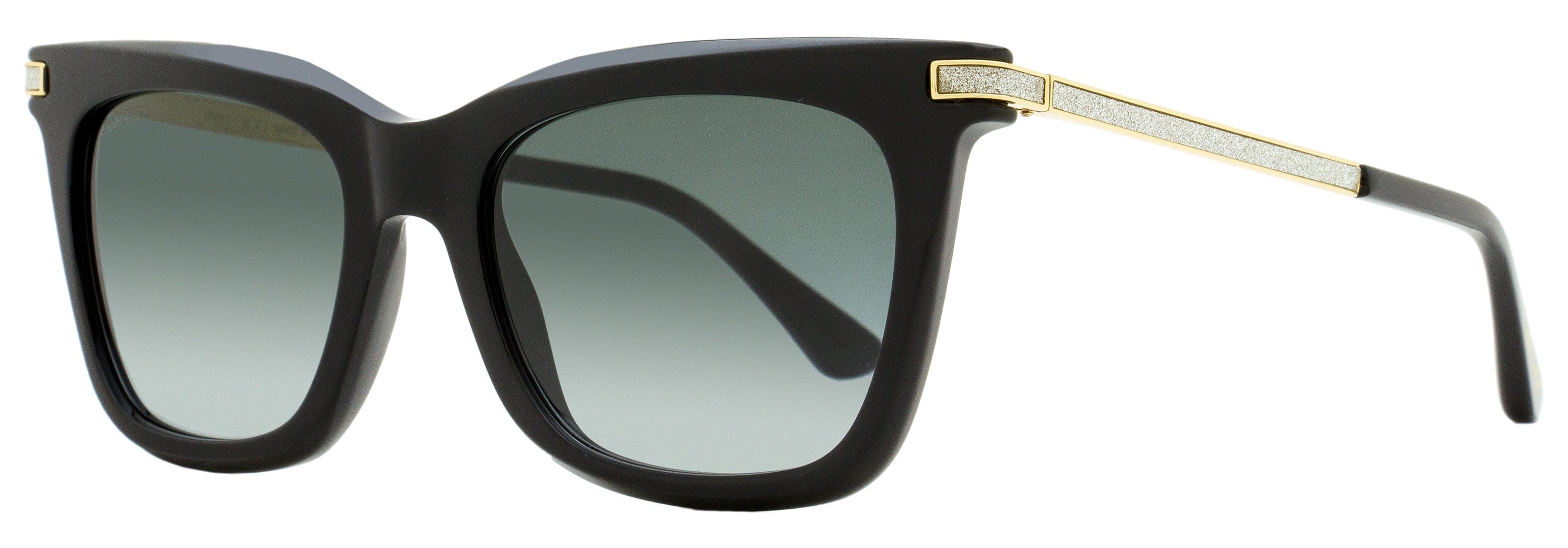 Jimmy Choo Rectangular Sunglasses Olye 8079O Black/Gold 52 mm