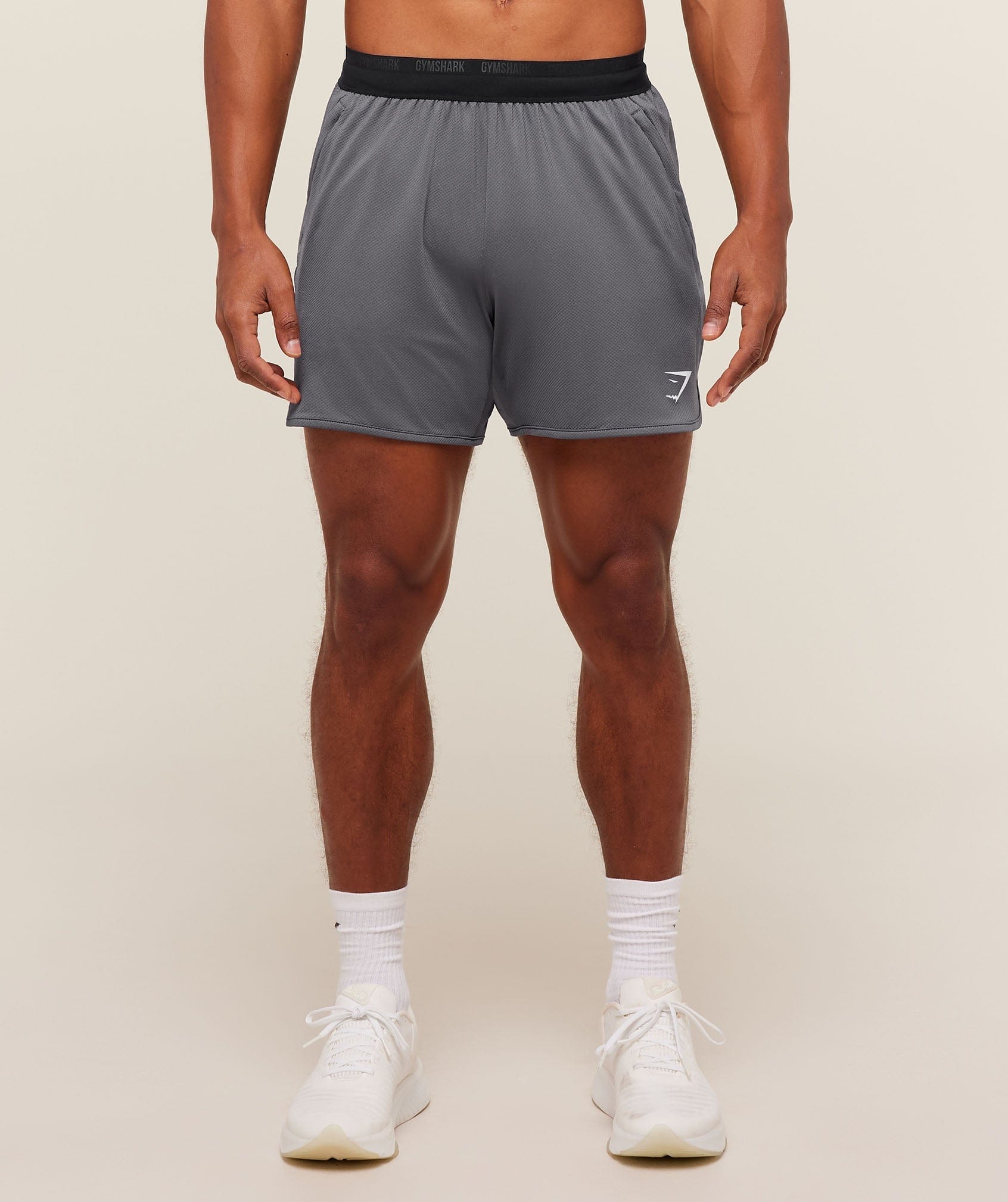 Gymshark Mesh Hybrid 5" Shorts Dark Grey