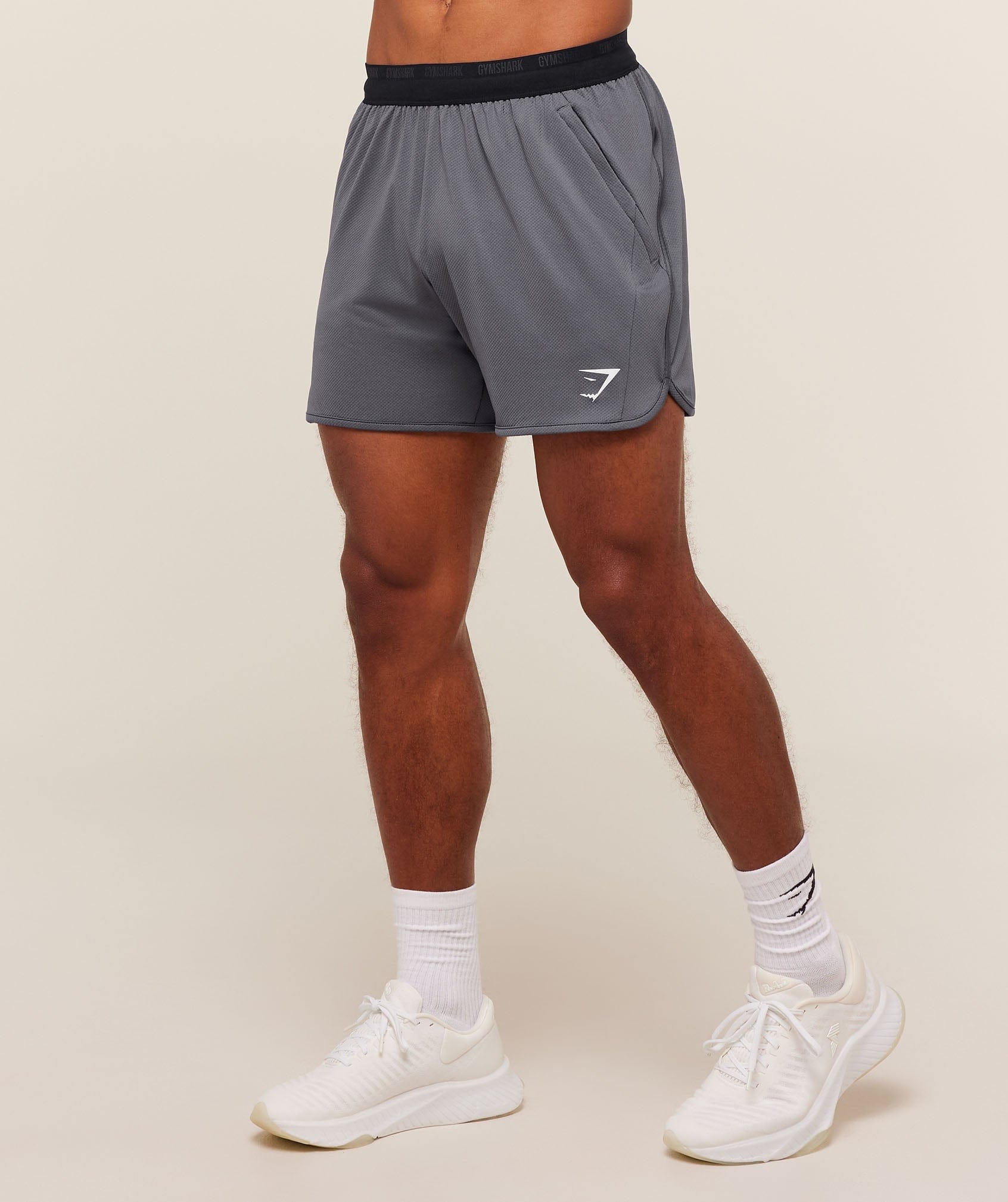 Gymshark Mesh Hybrid 5" Shorts Dark Grey