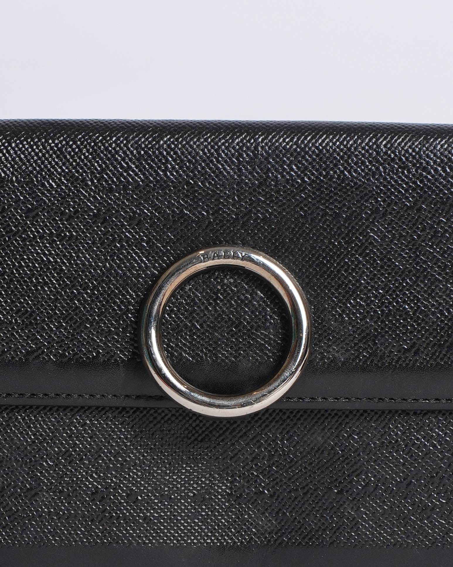 Bally long wallet with crossbody strap