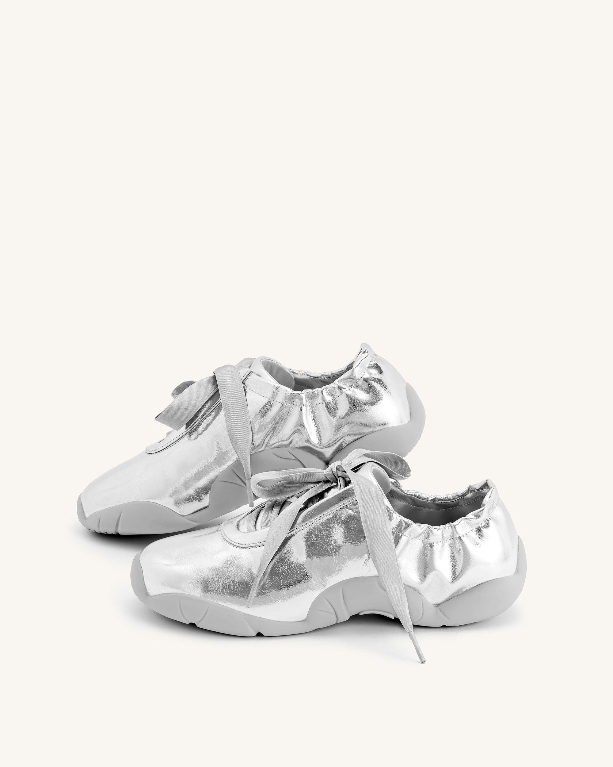 Jw Pei Flavia Ballerina Sneakers Silver