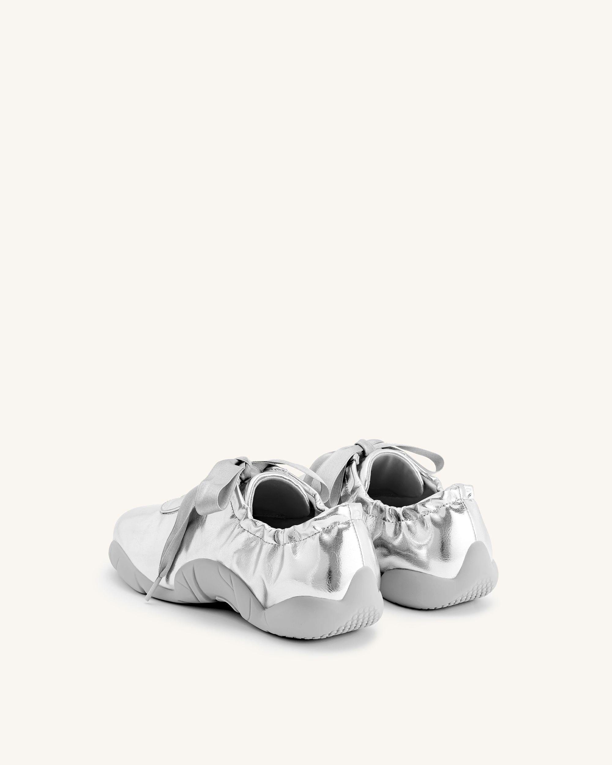 Jw Pei Flavia Ballerina Sneakers Silver
