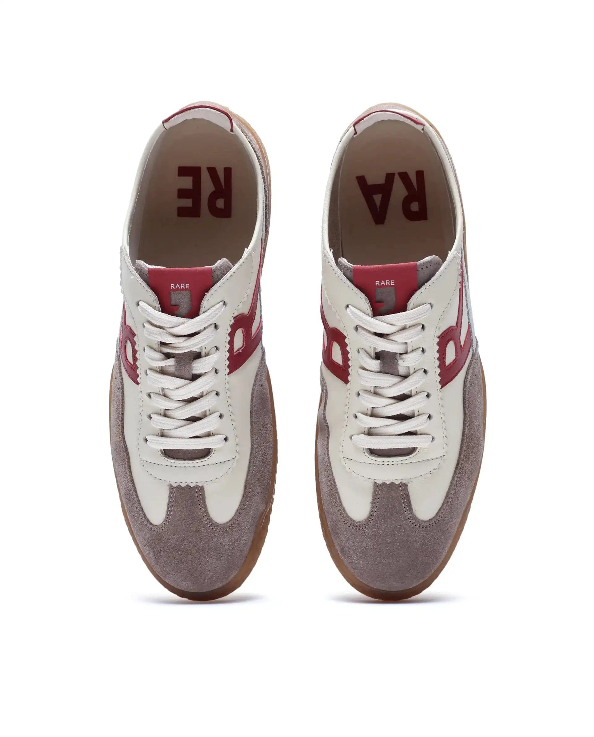 RAREZ Rare Rabbit Men's Membo Dark Beige Leather Fabric Sneaker