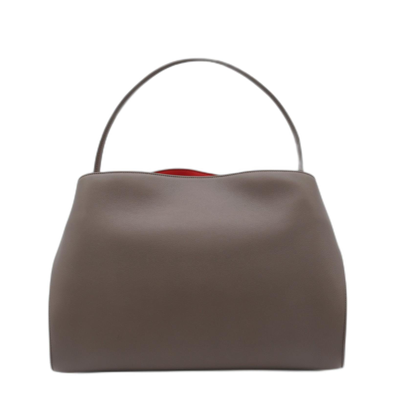 Ferragamo Hug Medium Woven Nappa Leather Handbag - Brown