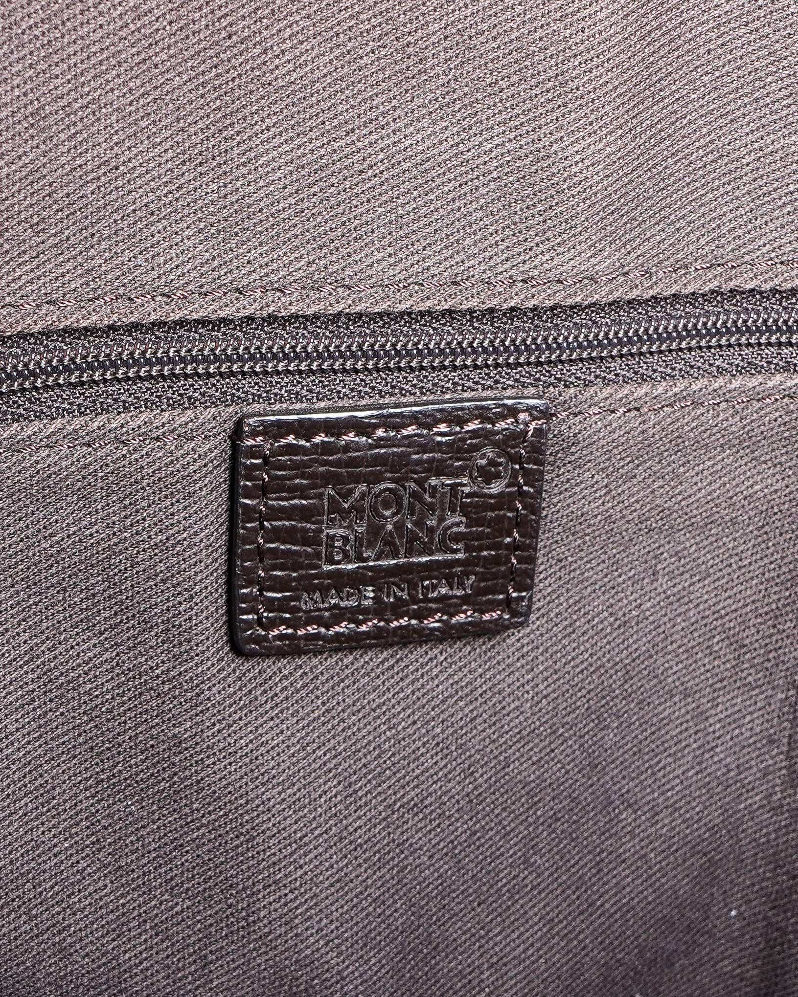Montblanc Brown Soft Grain Meisterstück Shoulder Bag