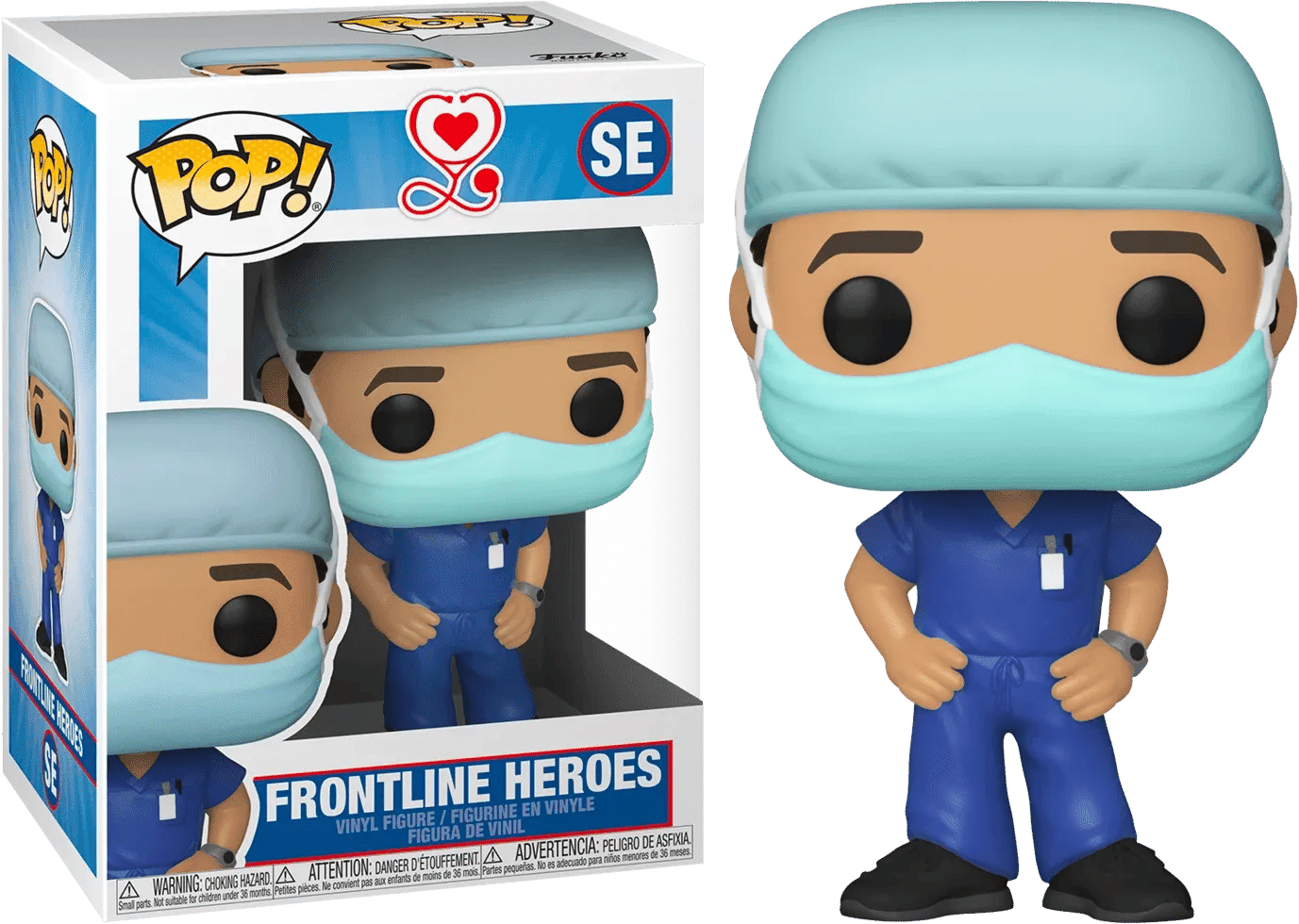 Funko Pop! Heroes - Front Line Worker Male Purple Pop! Vinyl