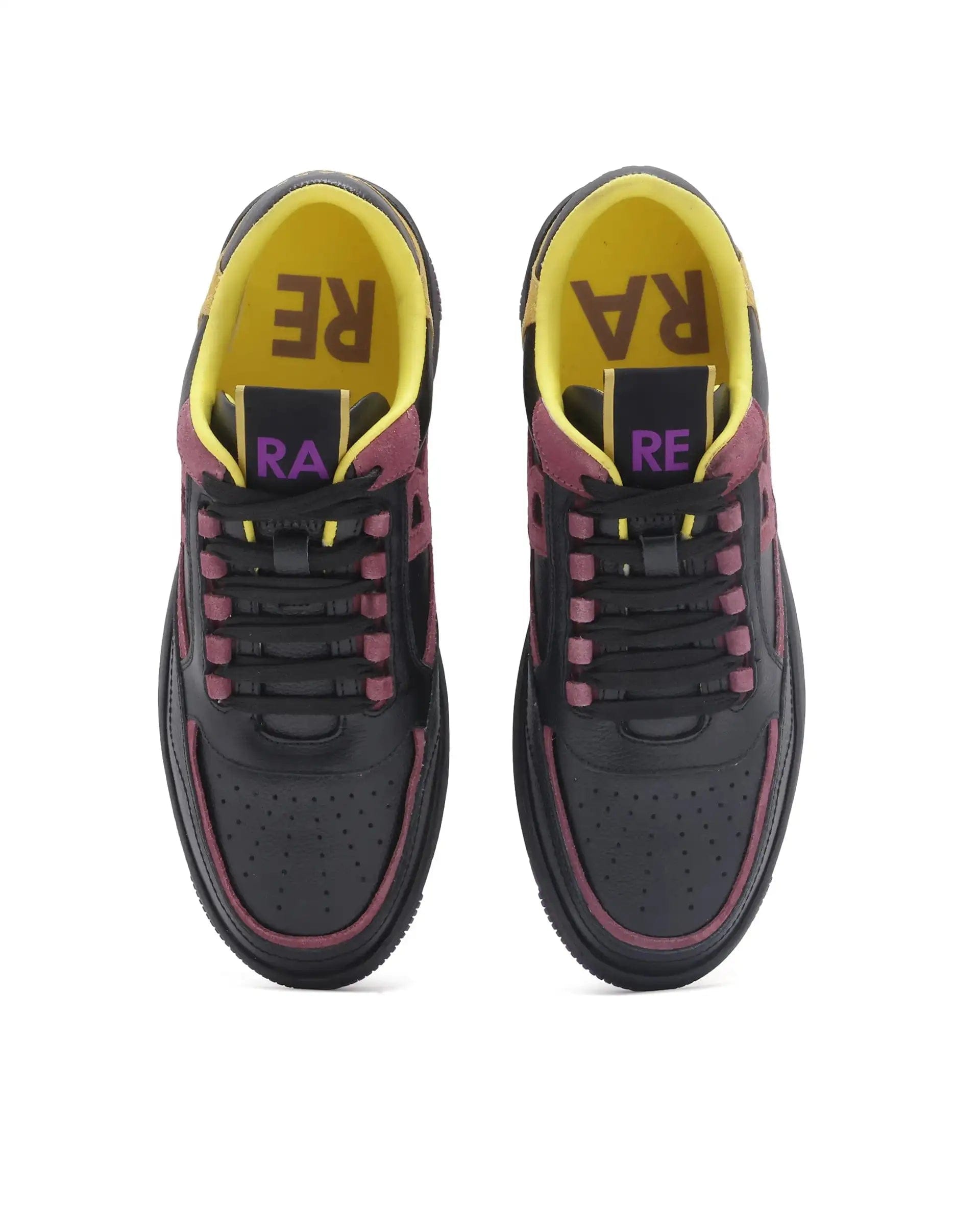RAREZ Rare Rabbit Men Inferno Black Lace - Up Closure Sneaker