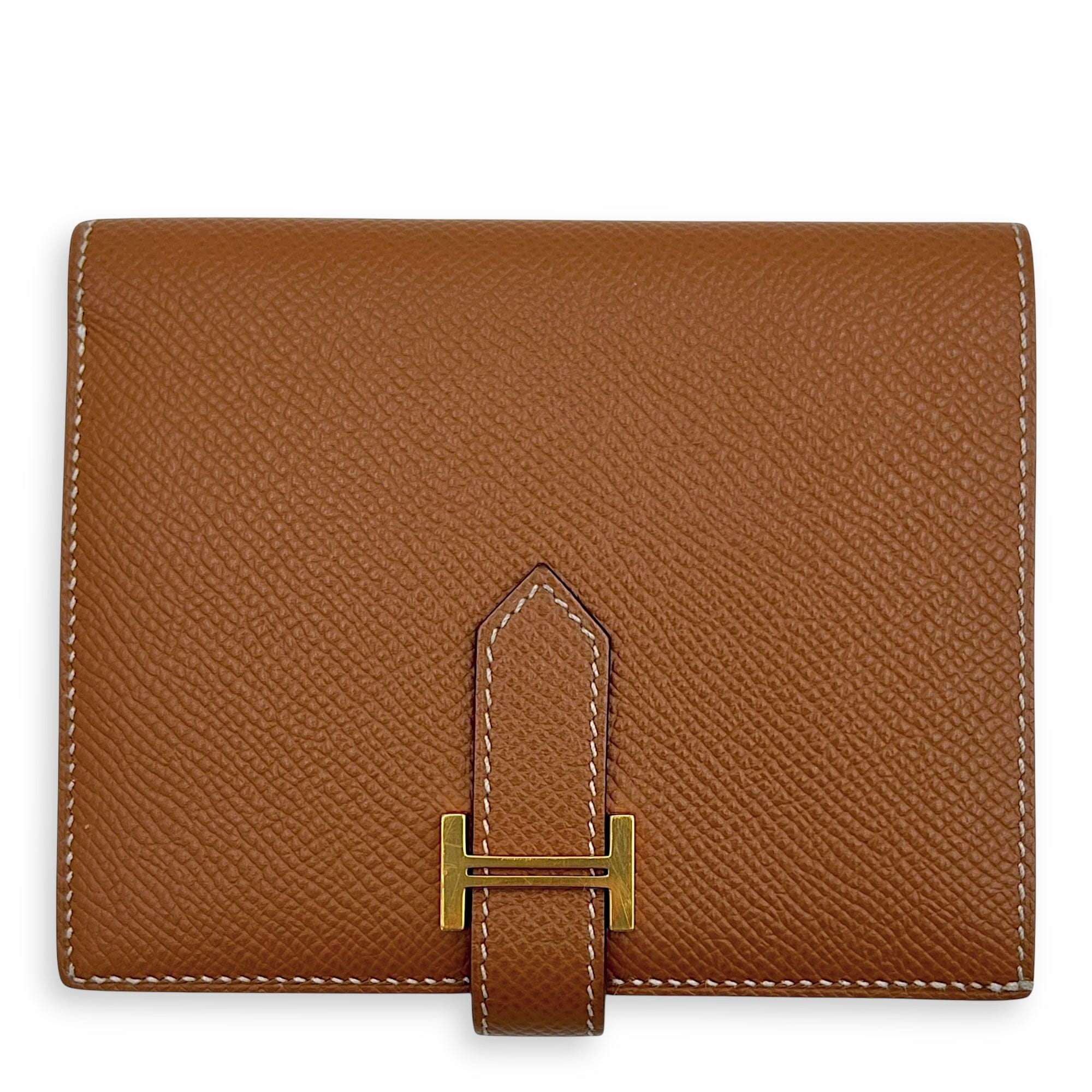 Hermès Bearn gold in Epsom, Gold hardware C2509 - 008075VZ