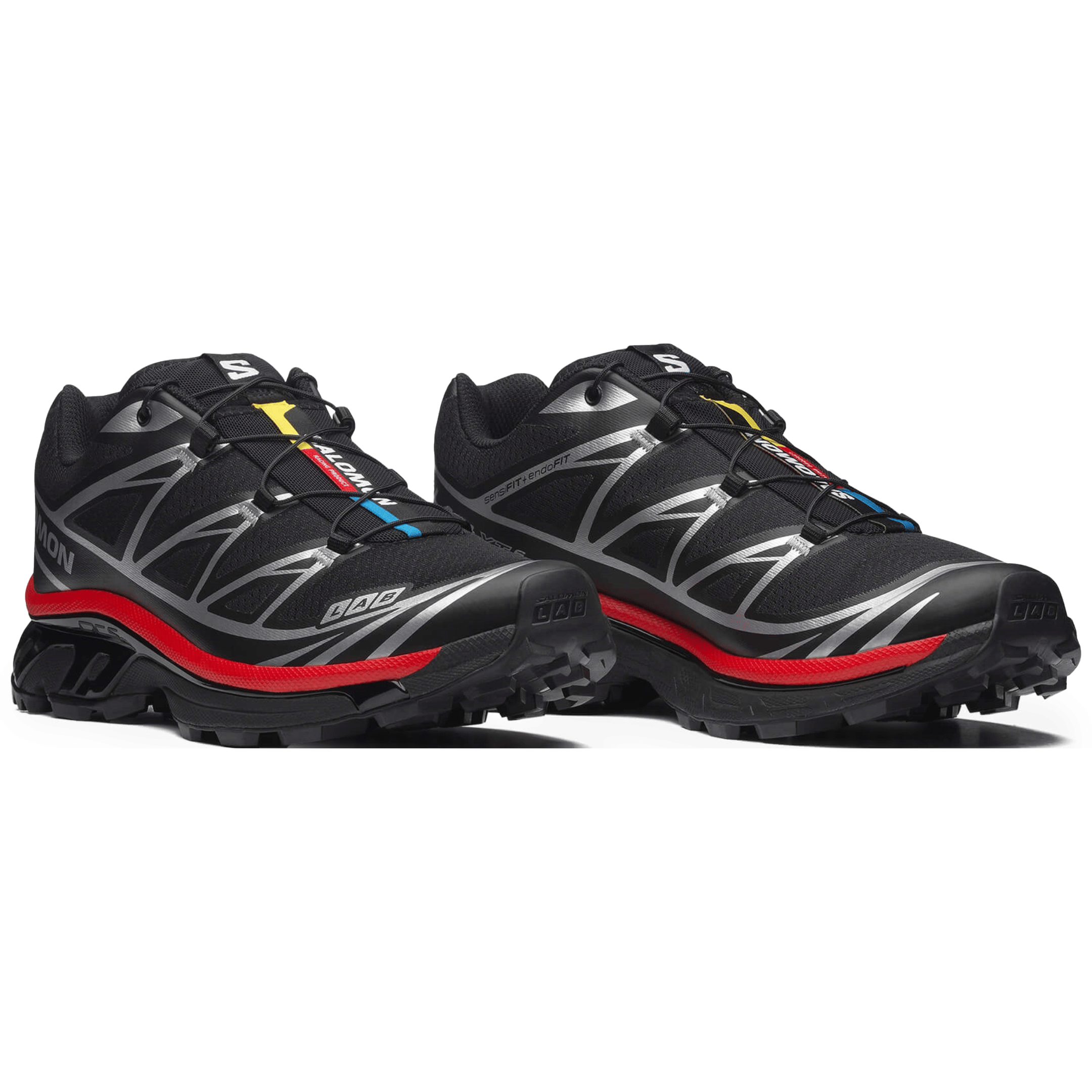 Salomon Men's XT - 6 Black/Fiery Red/Footwear Silver