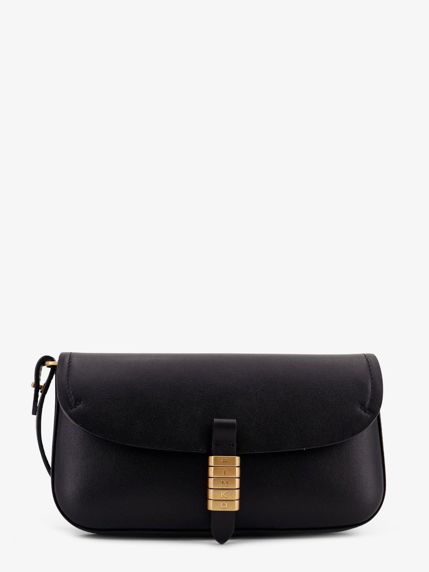 PINKO Saddle Flat leather crossbody bag