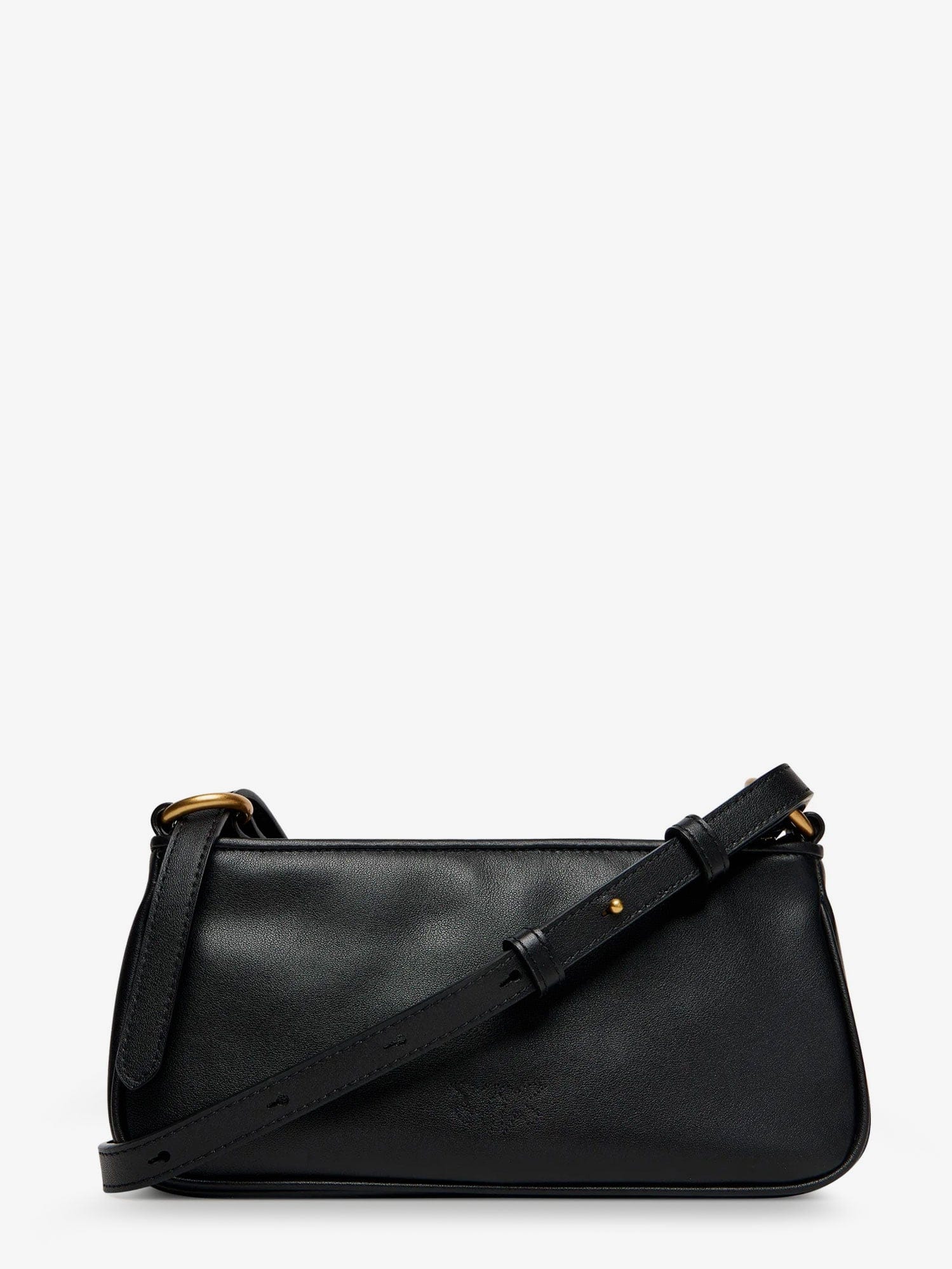 PINKO Mini Half Moon leather crossbody bag