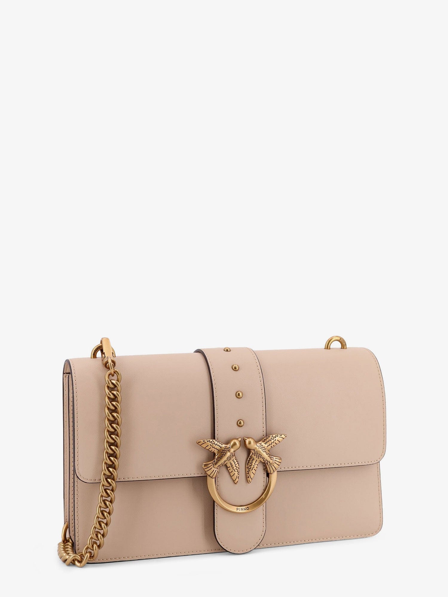 PINKO Love One leather crossbody bag