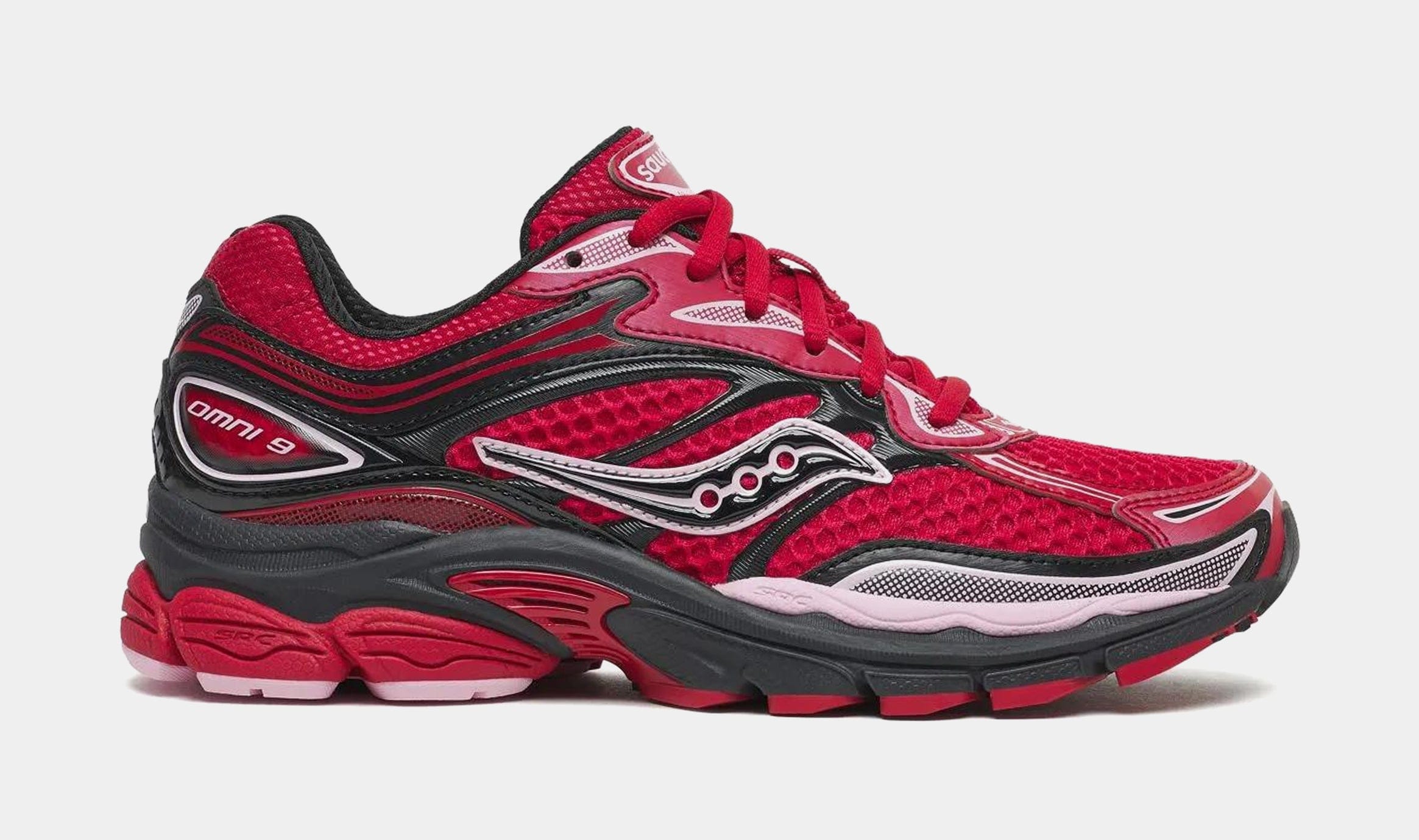 Saucony Progrid Omni 9 St. Valentine Mens Lifestyle Shoes (Red/Black)