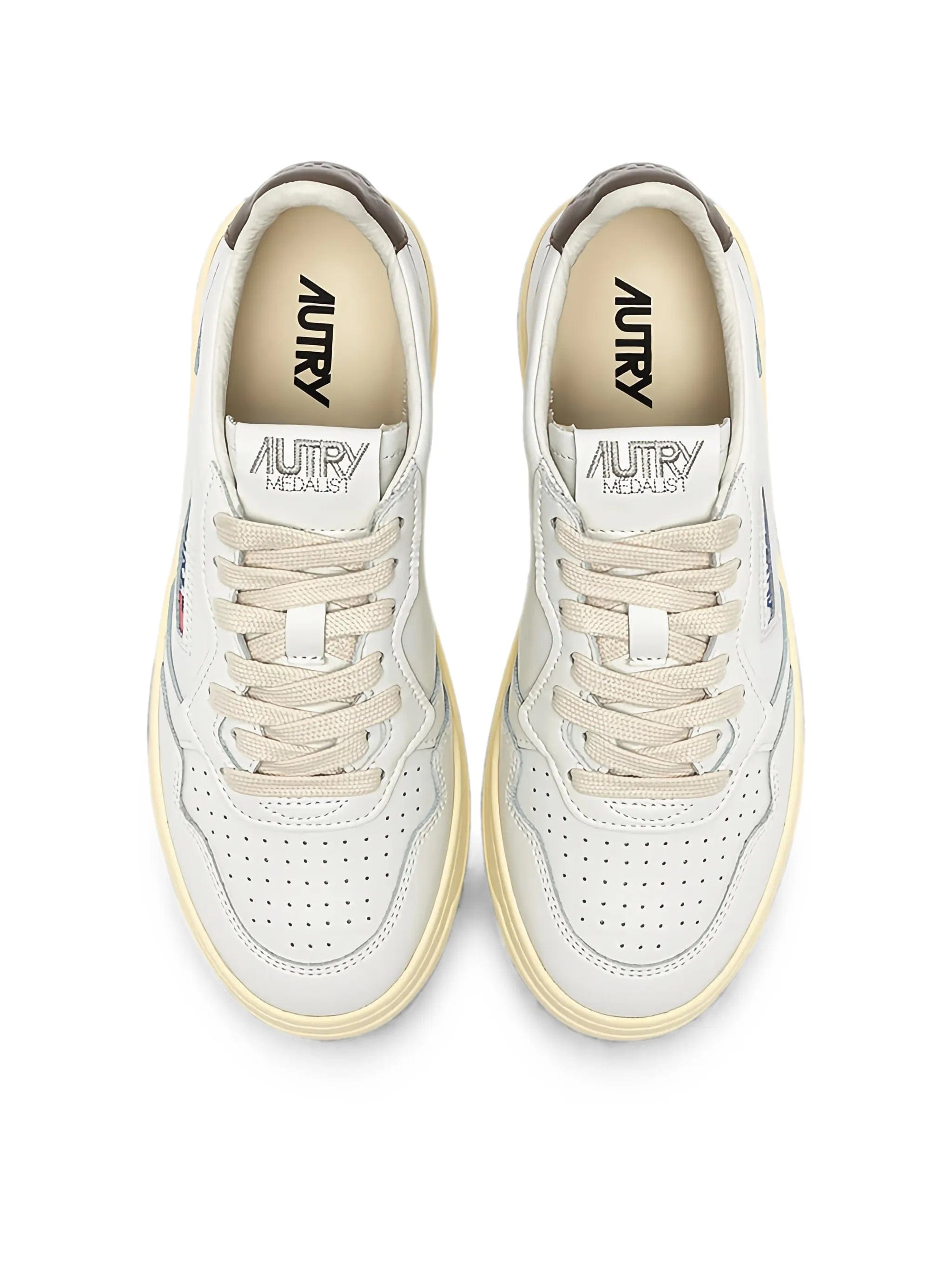 Autry Medalist Low perforated panelled sneakers
