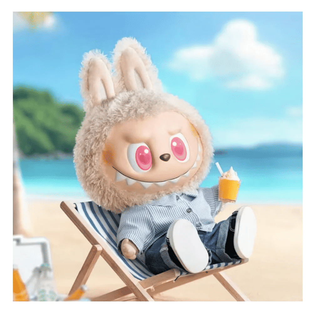 Medicom Toy POP MART LABUBU THE MONSTERS 夏日 FLIP WITH ME 搪膠毛絨 公仔