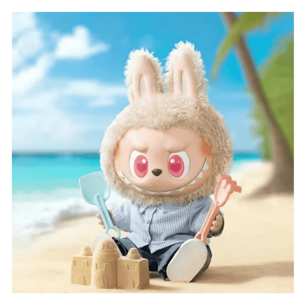 Medicom Toy POP MART LABUBU THE MONSTERS 夏日 FLIP WITH ME 搪膠毛絨 公仔