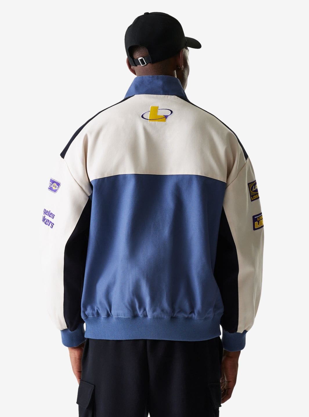 New Era LA Lakers NBA Dark Blue Motorsports Jacket