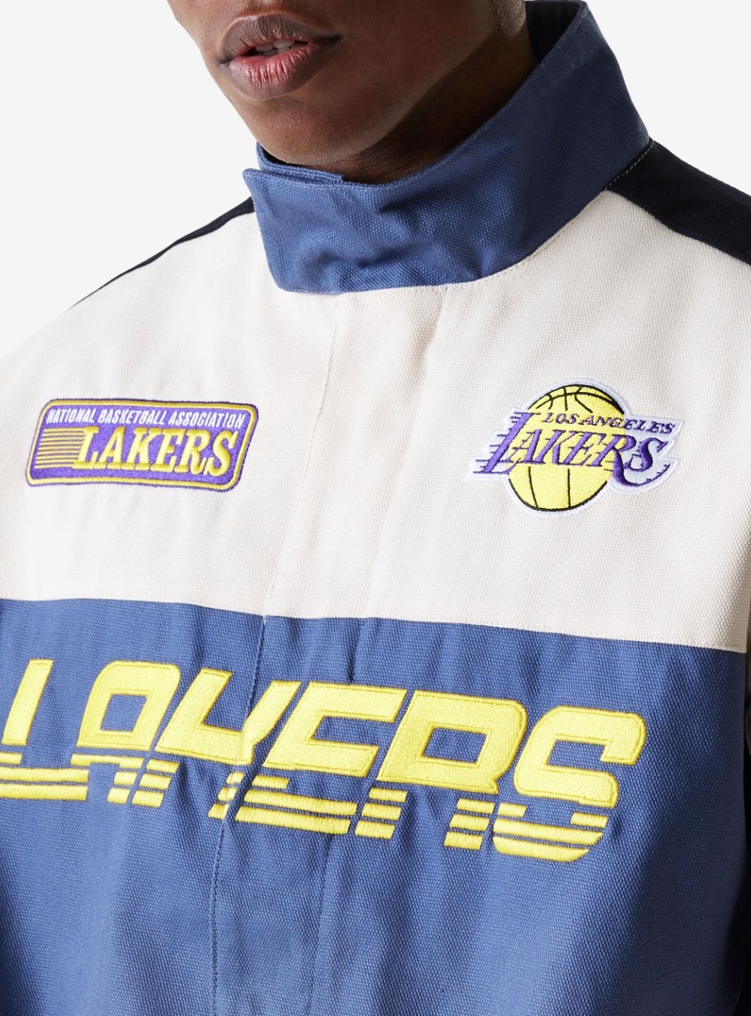 New Era LA Lakers NBA Dark Blue Motorsports Jacket