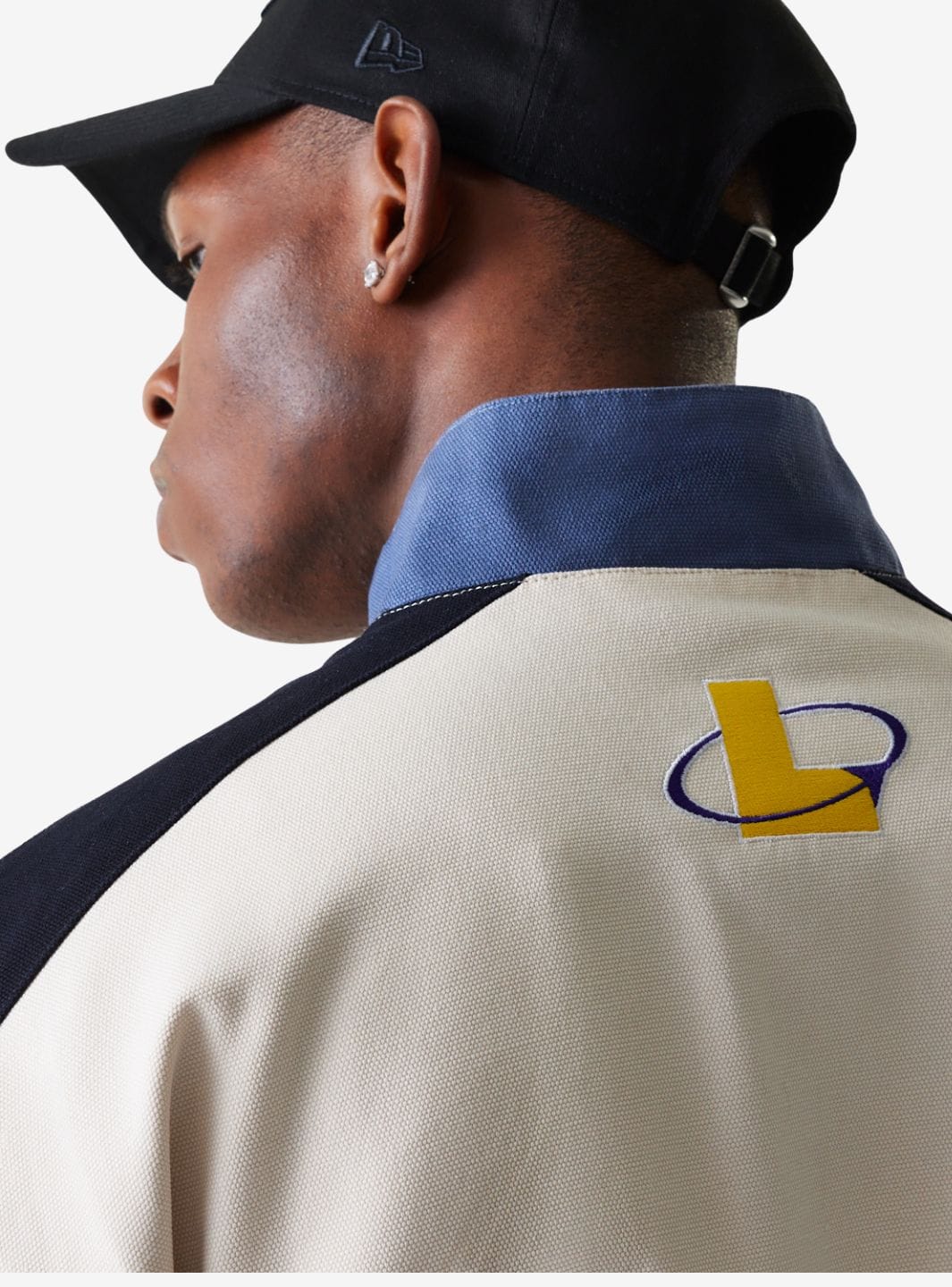 New Era LA Lakers NBA Dark Blue Motorsports Jacket