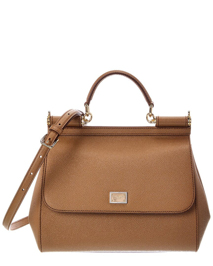 Dolce & Gabbana Sicily Large Leather Satchel