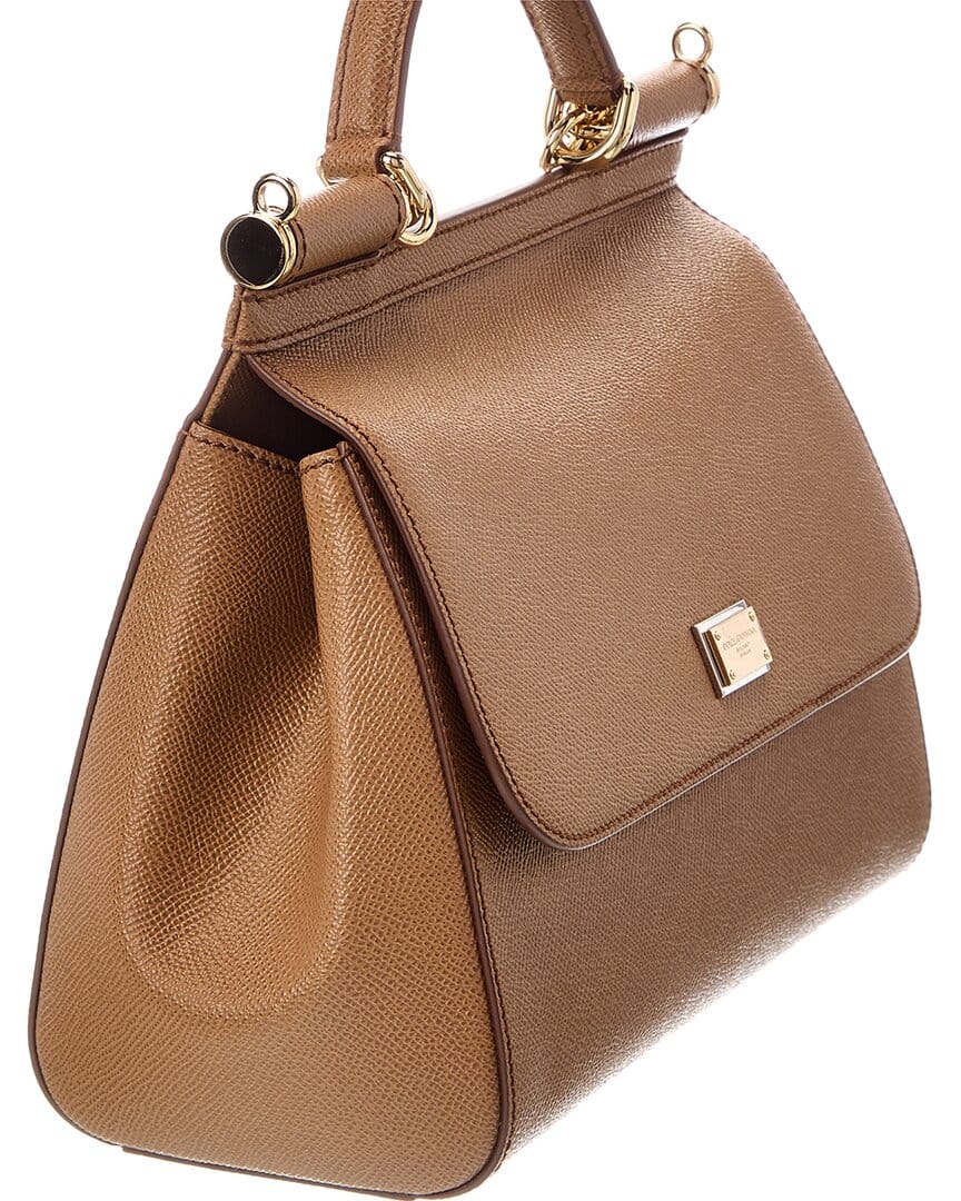 Dolce & Gabbana Sicily Large Leather Satchel