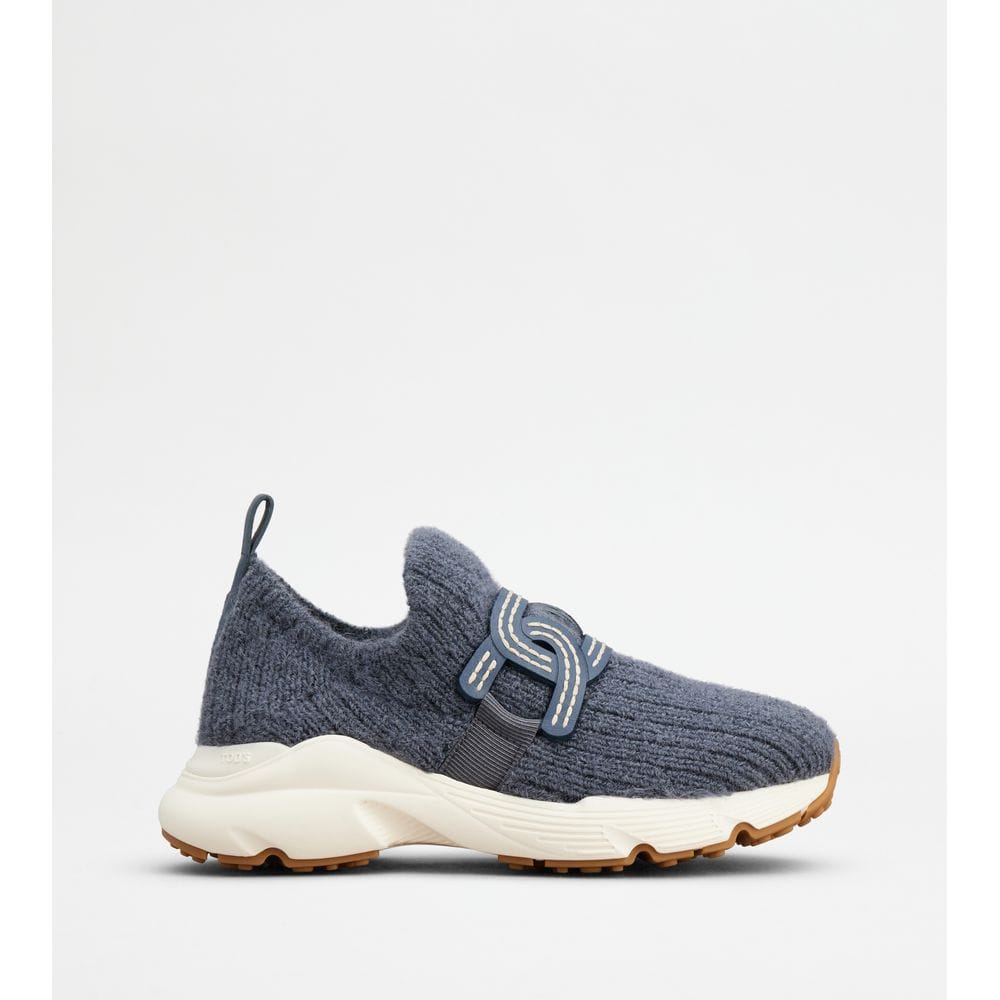 Tod's Tods Kate Slip - On Sneakers In Fabric Blue Womens